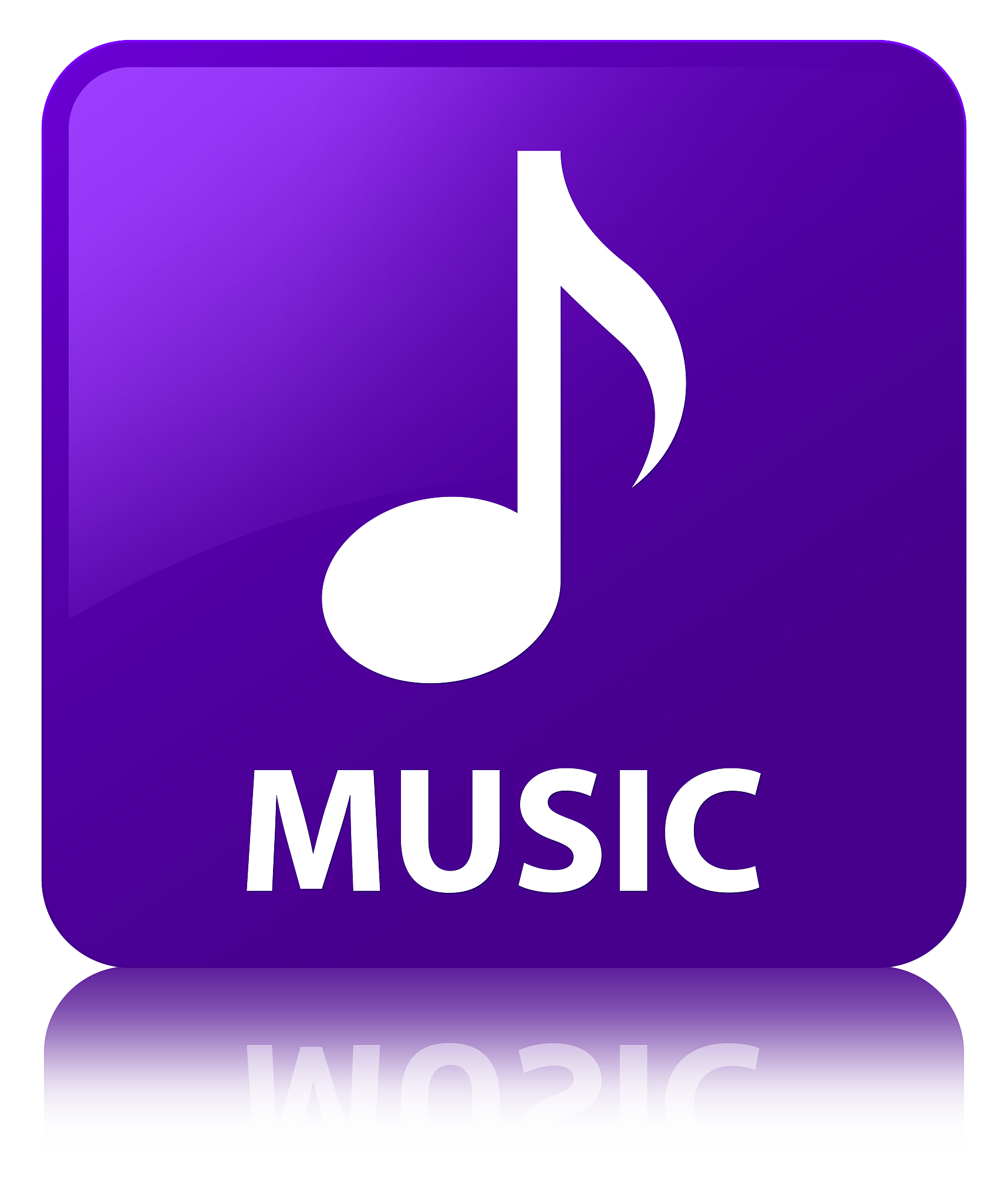 music purple square button