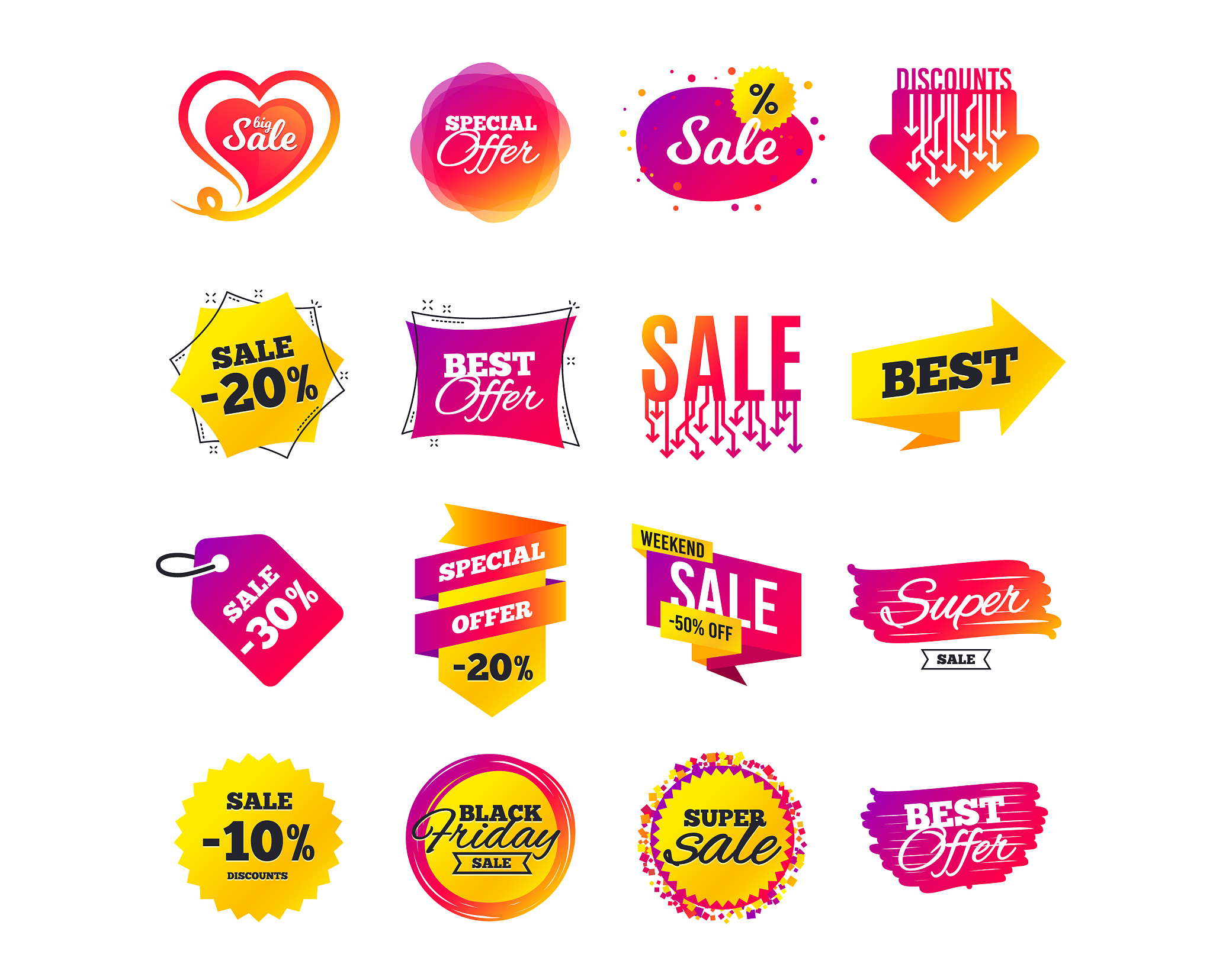 sale banner templates special offer tags