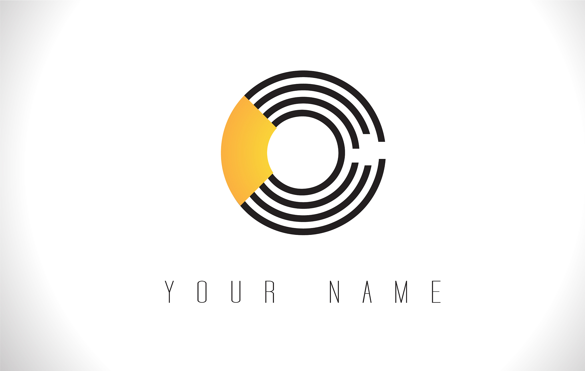 o black lines letter logo creative line letters