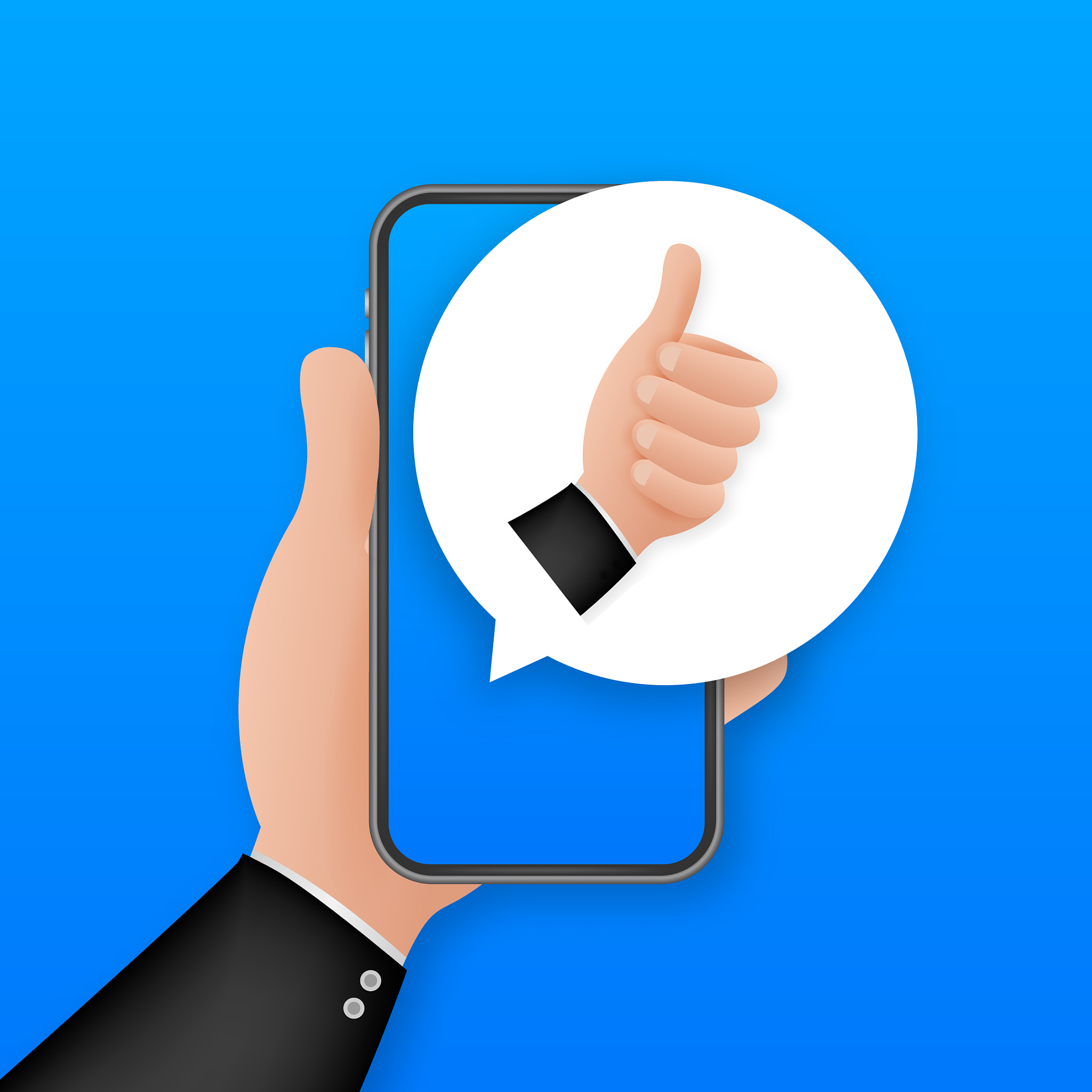 like on mobile feedback smartphone screen web