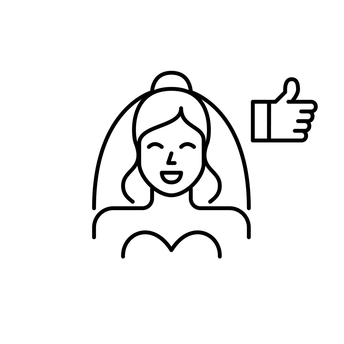 新娘与喜欢图标.婚姻信任,高评价婚礼场地.约会应用.,