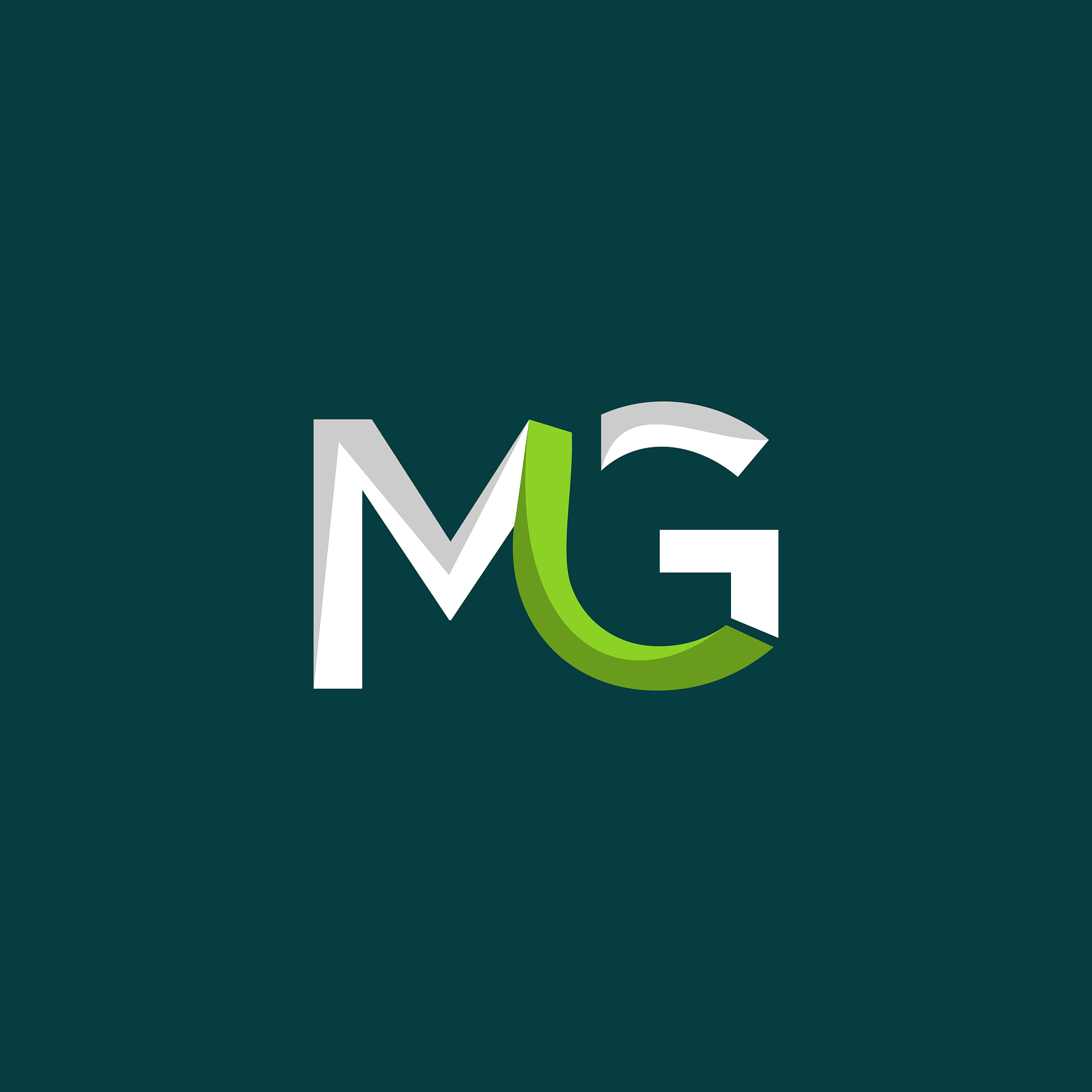 letter mg creative business modern logo