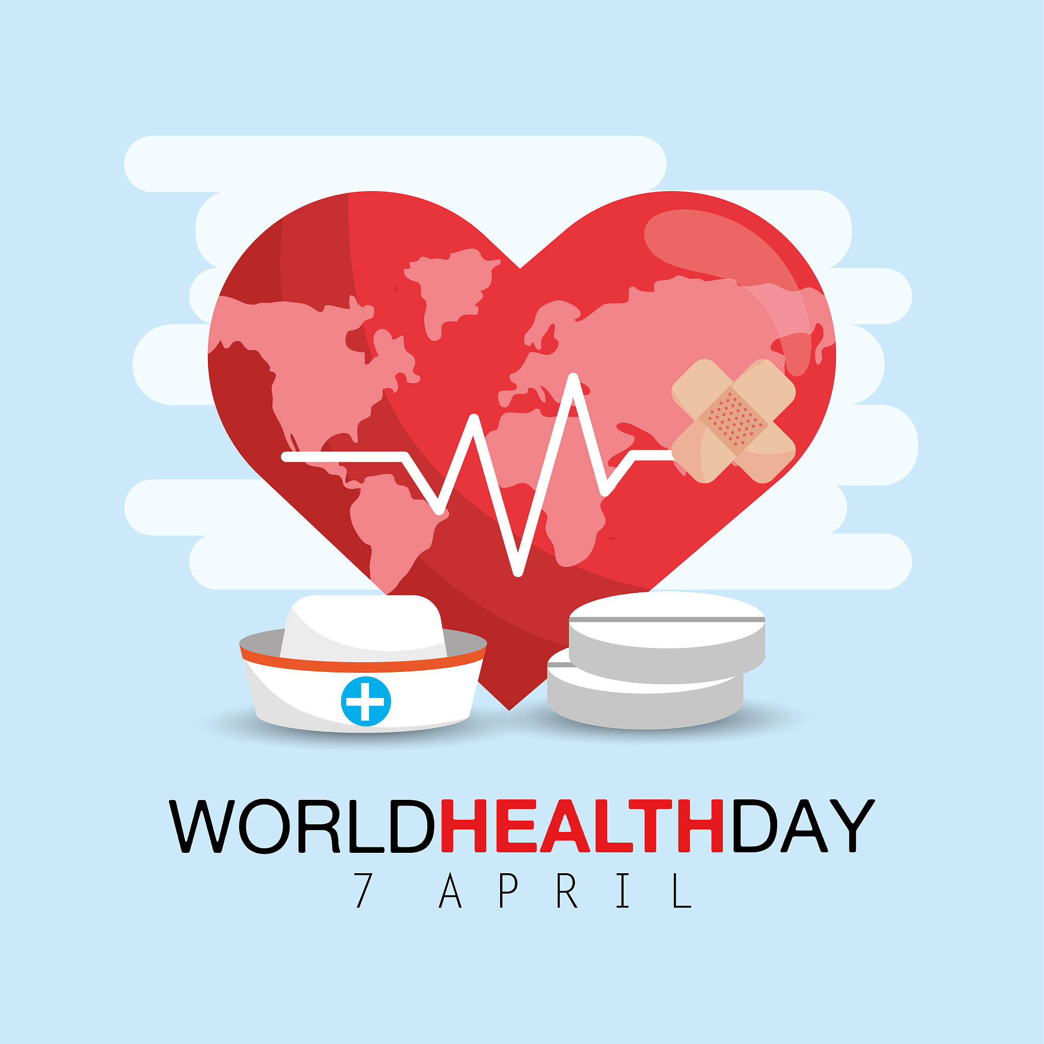 heartbeat with drugs to world health day