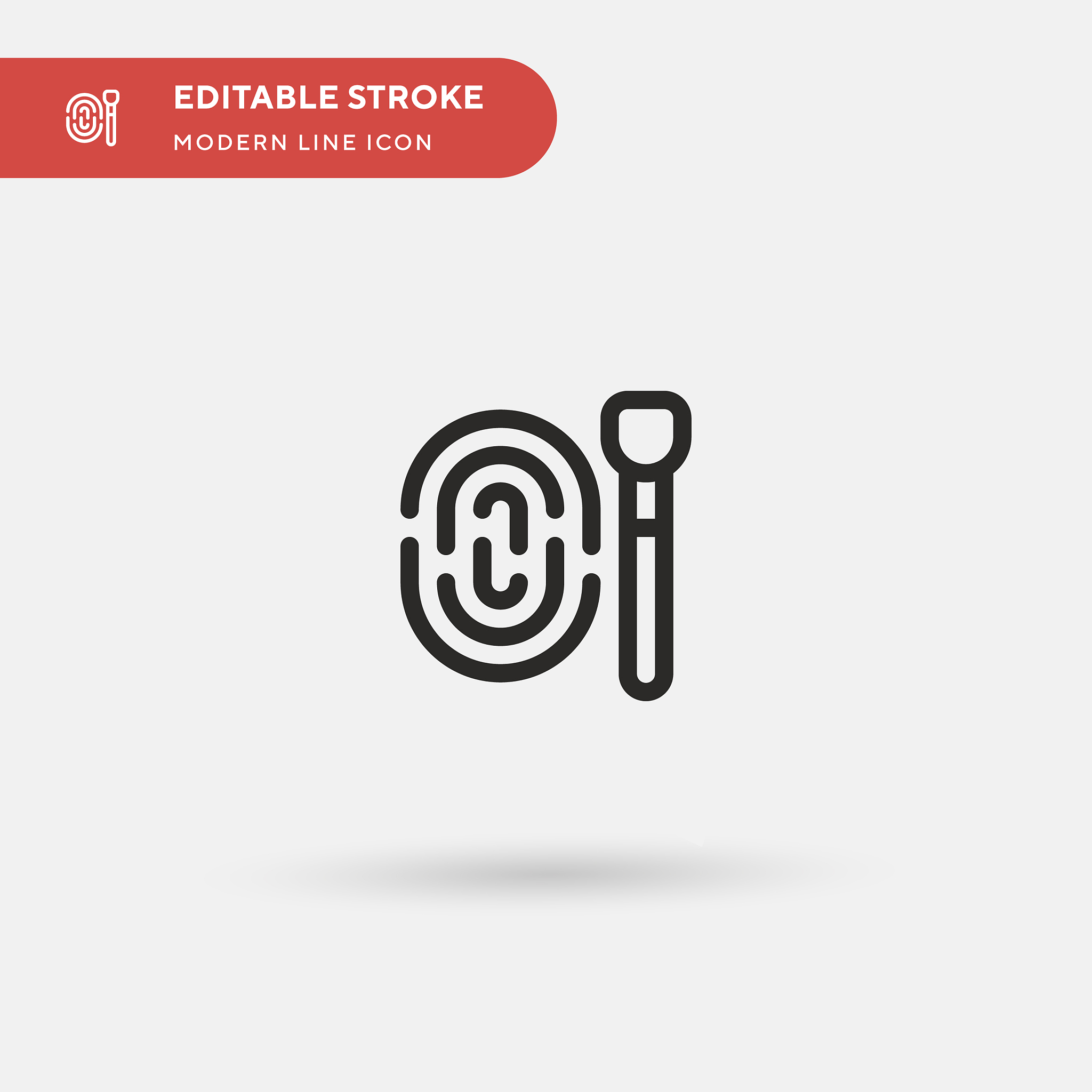 fingerprint simple icon