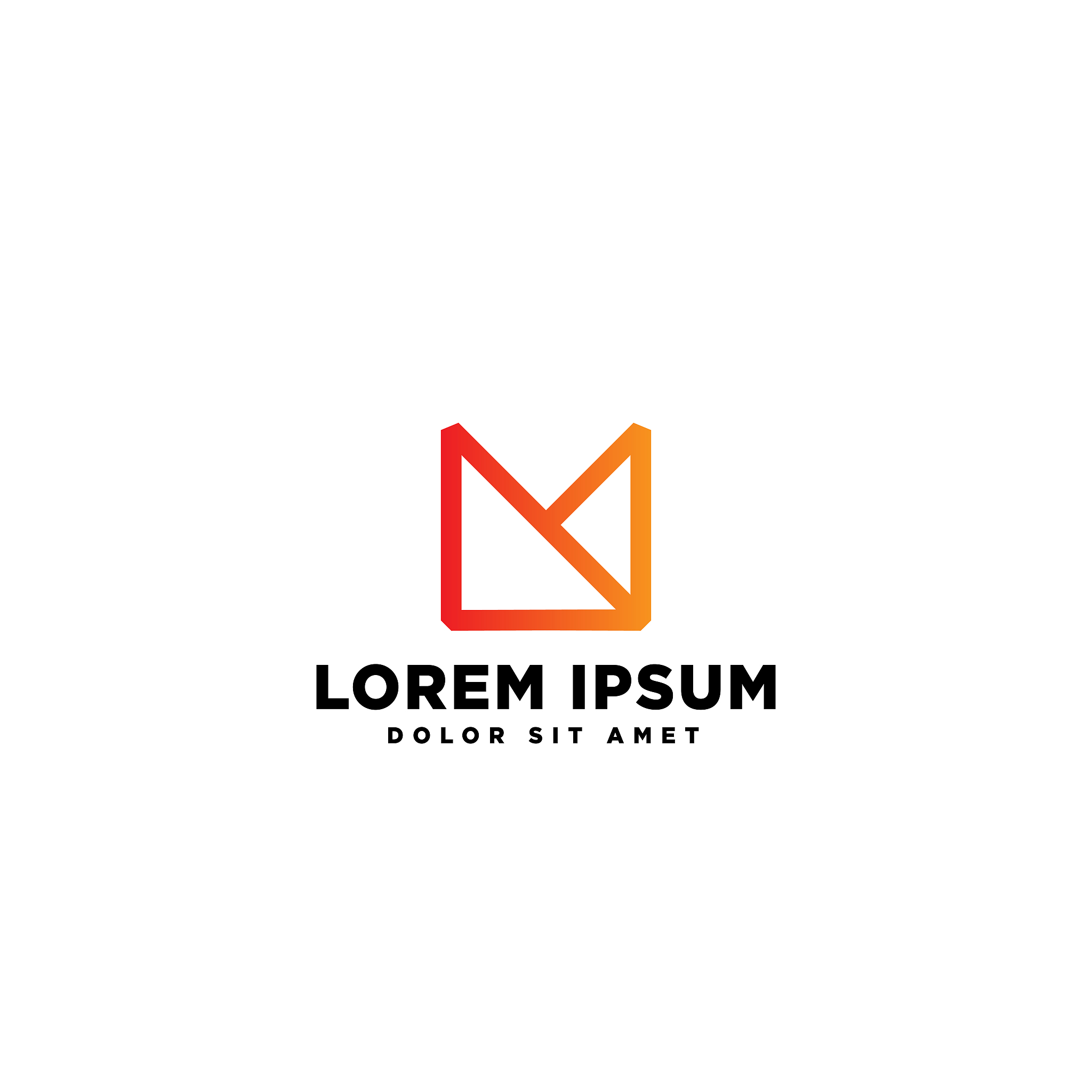 letter m icon vector design illustration