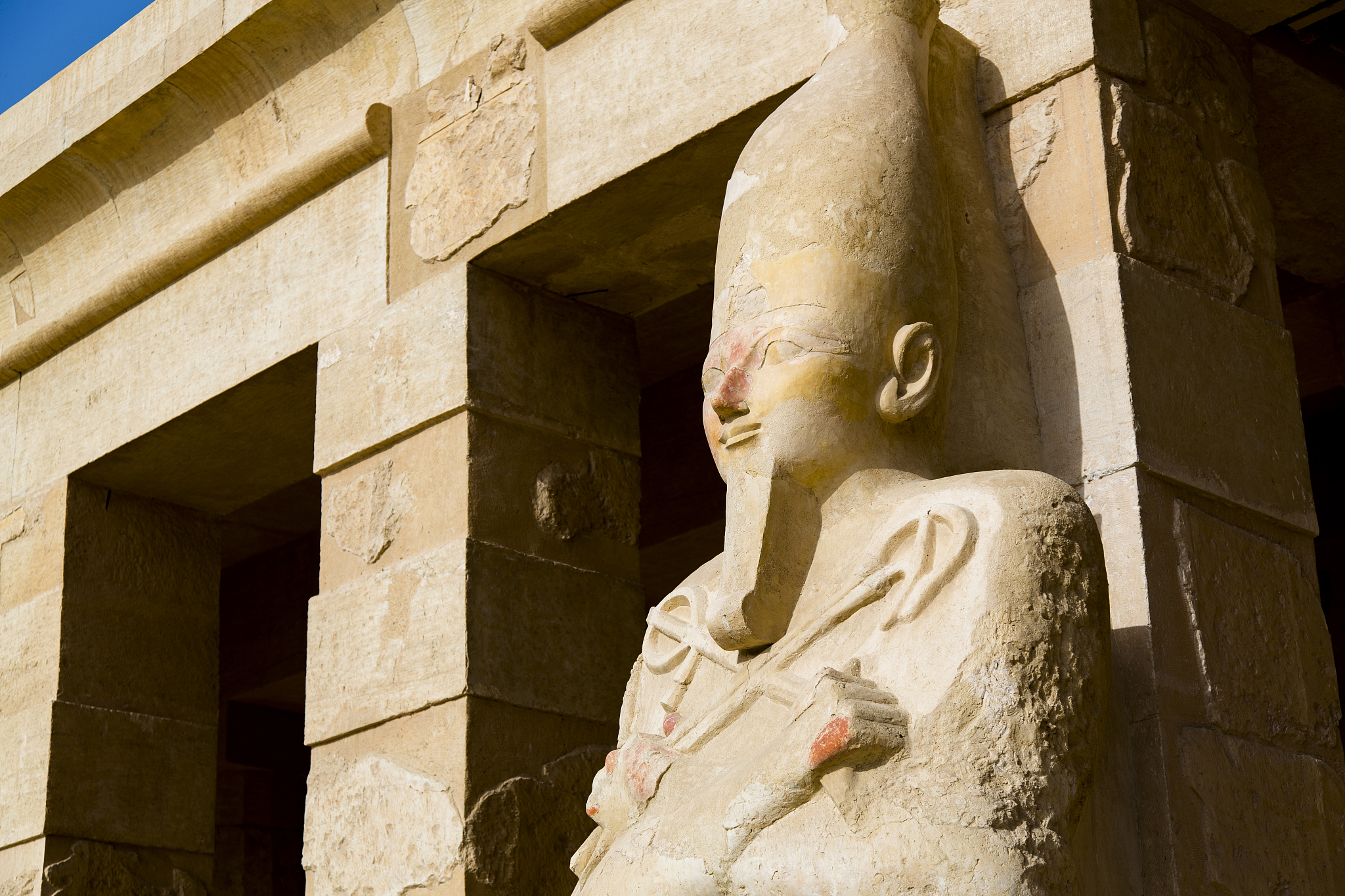 relief of anubis from temple of hatshepsut
