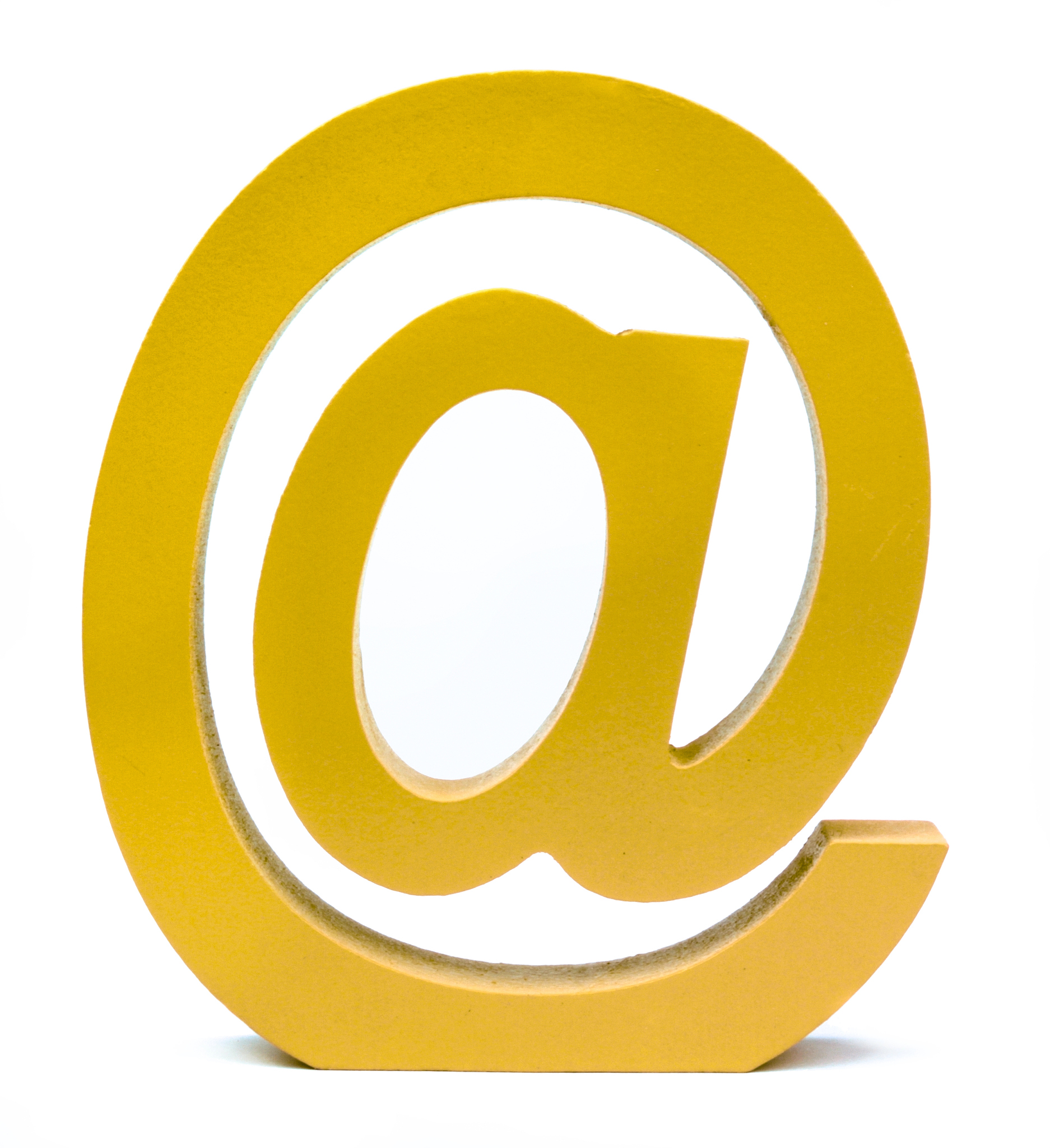 gold e-mail sign