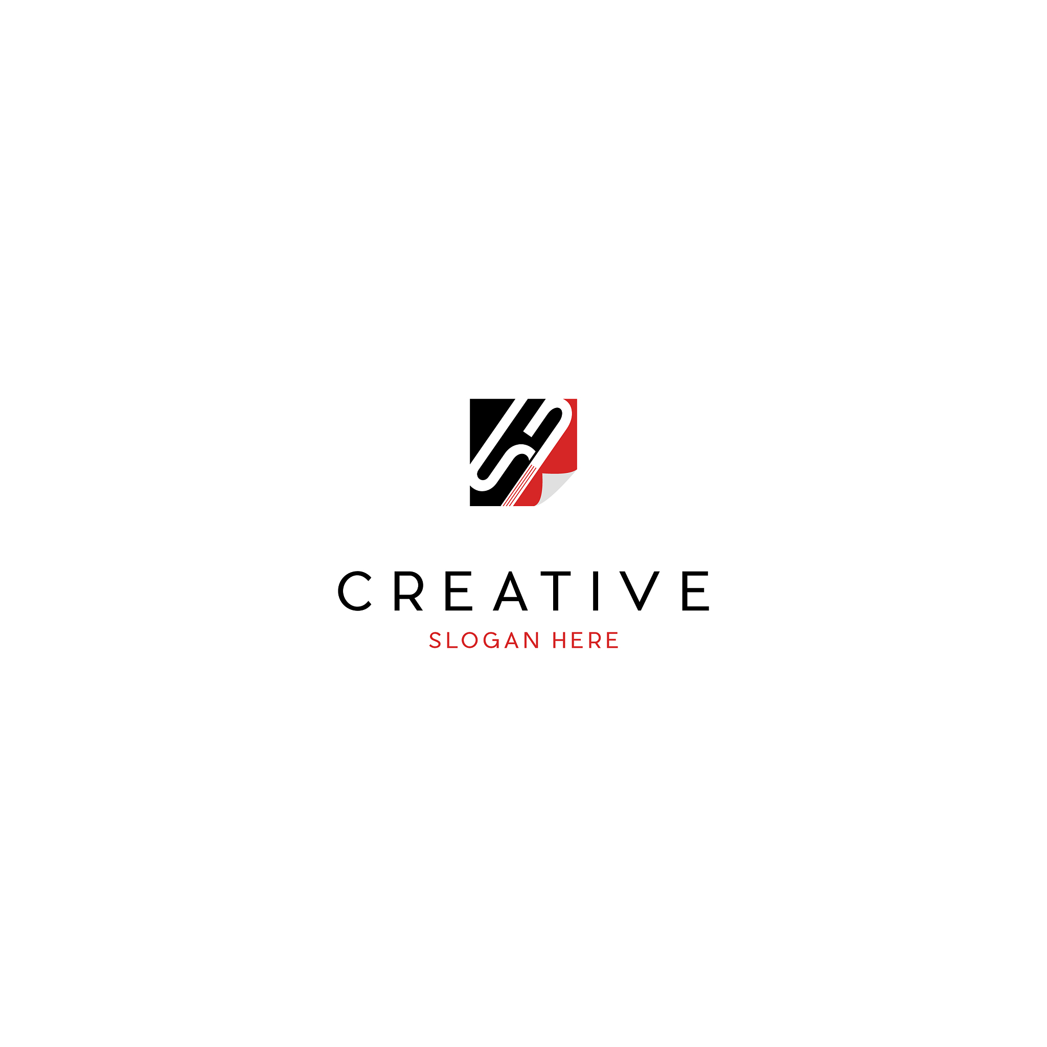 letter sb paper creative business logo design