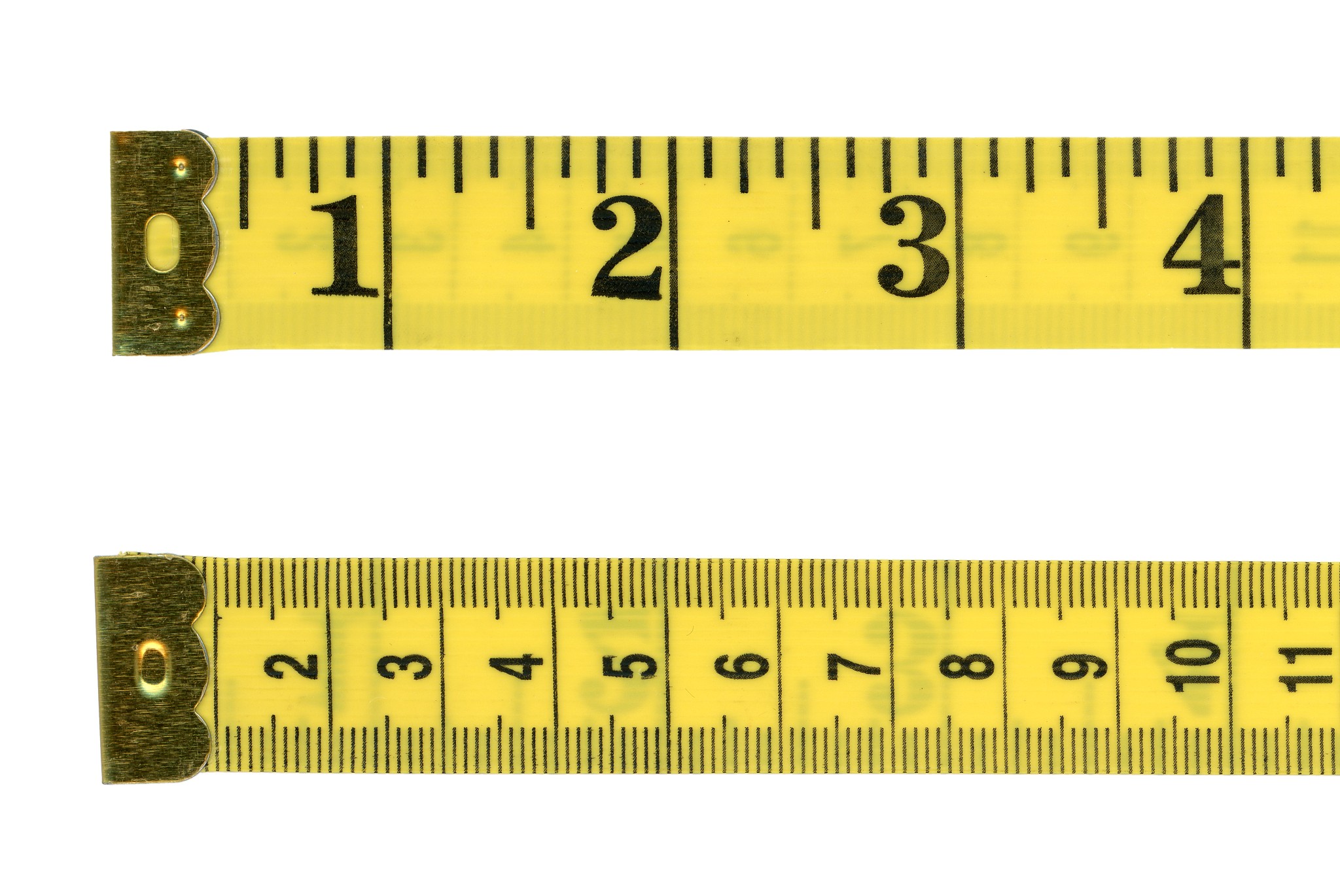 tape measure ruler with imperial and metric units