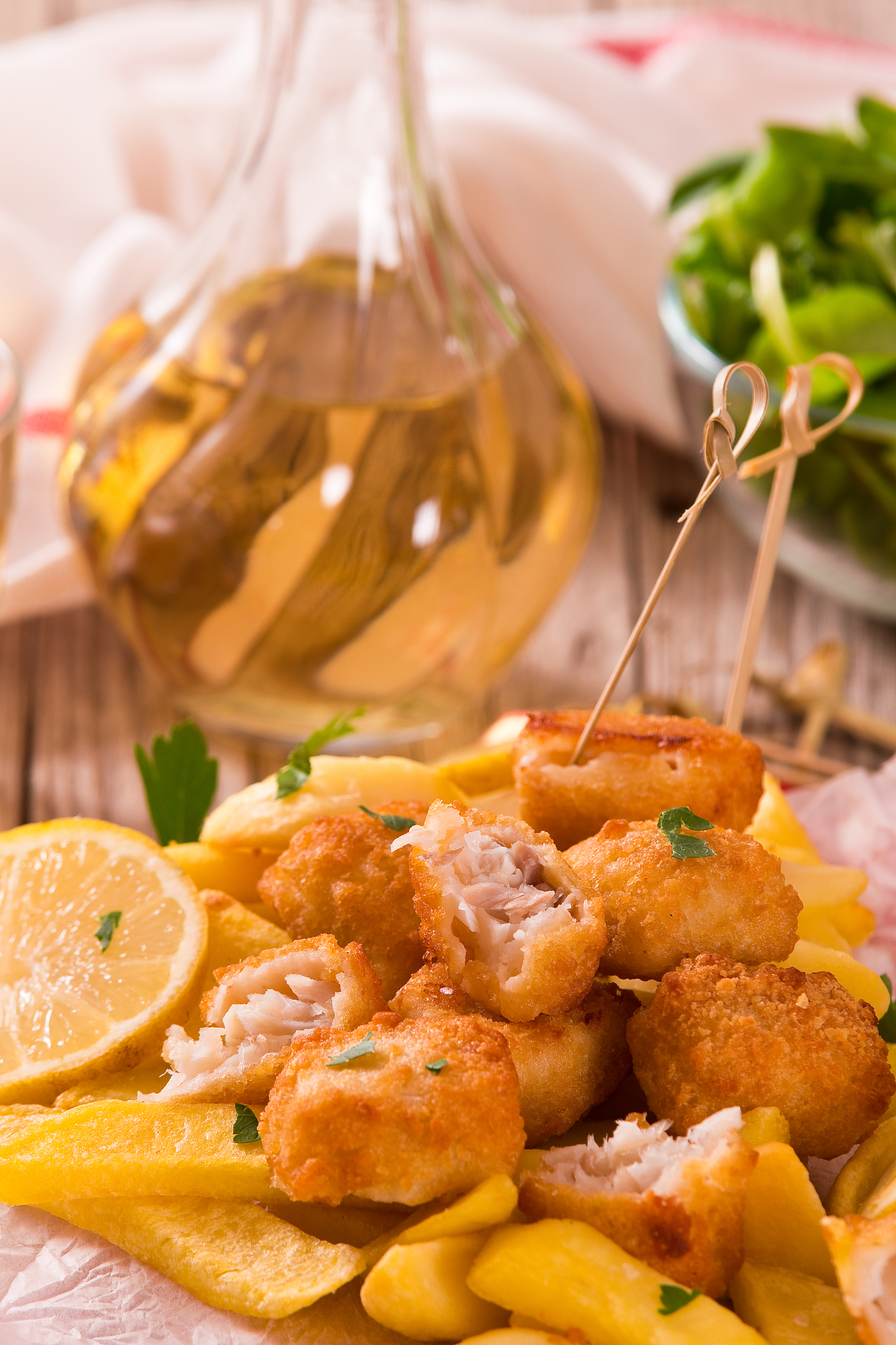 fish and chips.