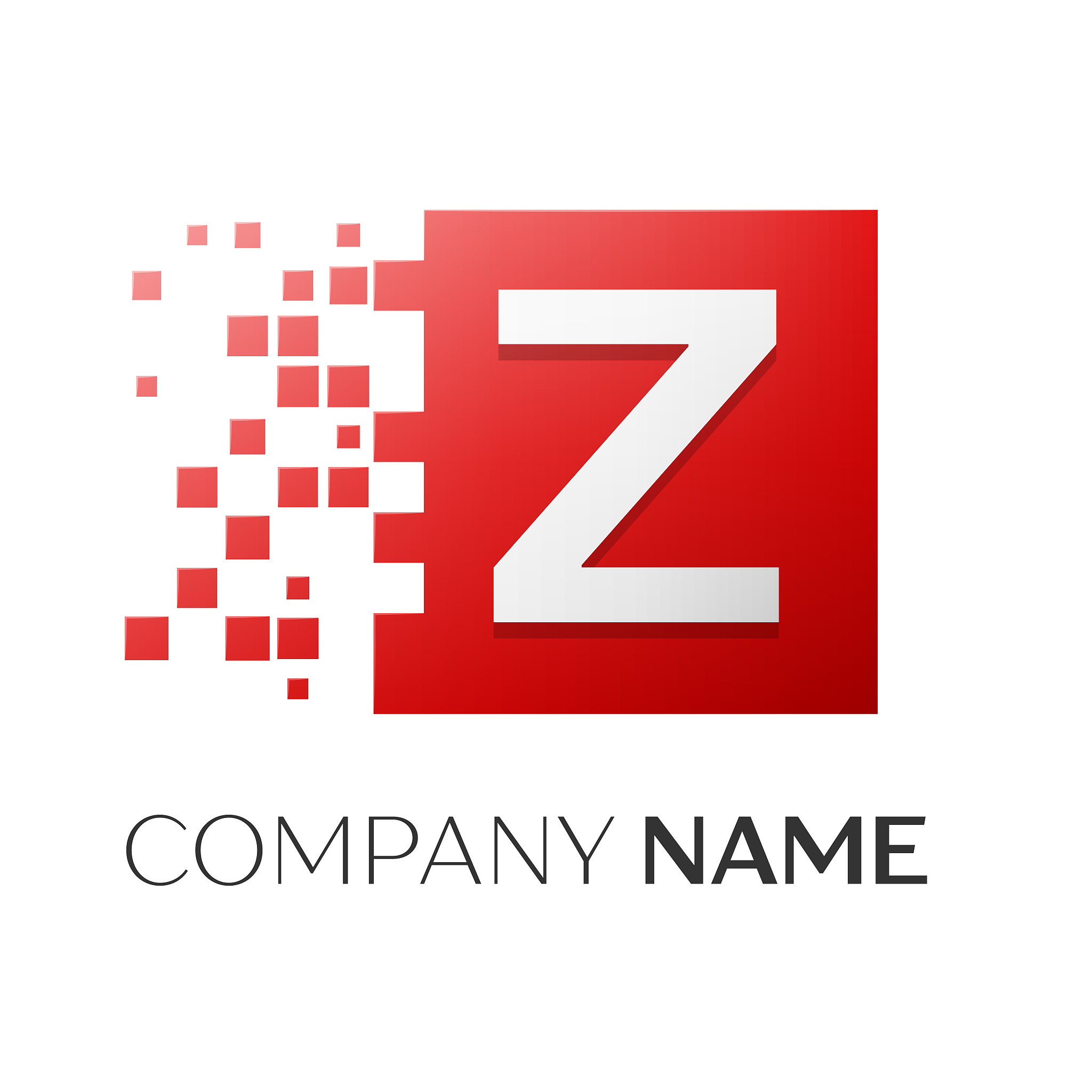letter z logo symbol in the colorful square with