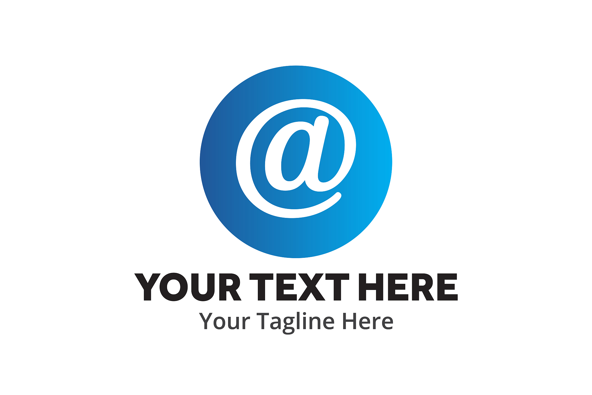 unique email message simple logo creative design in flat style w