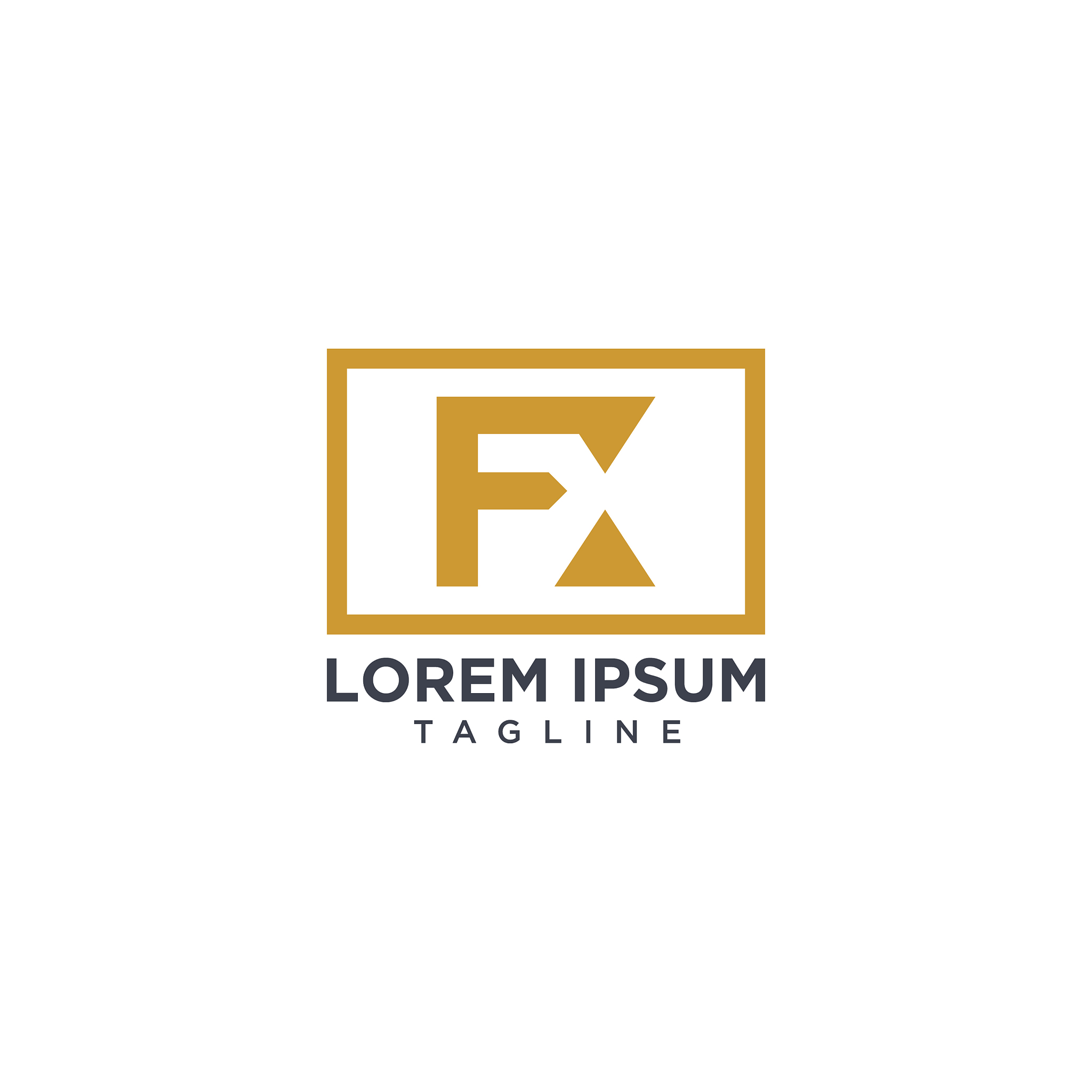 fx negative space logo