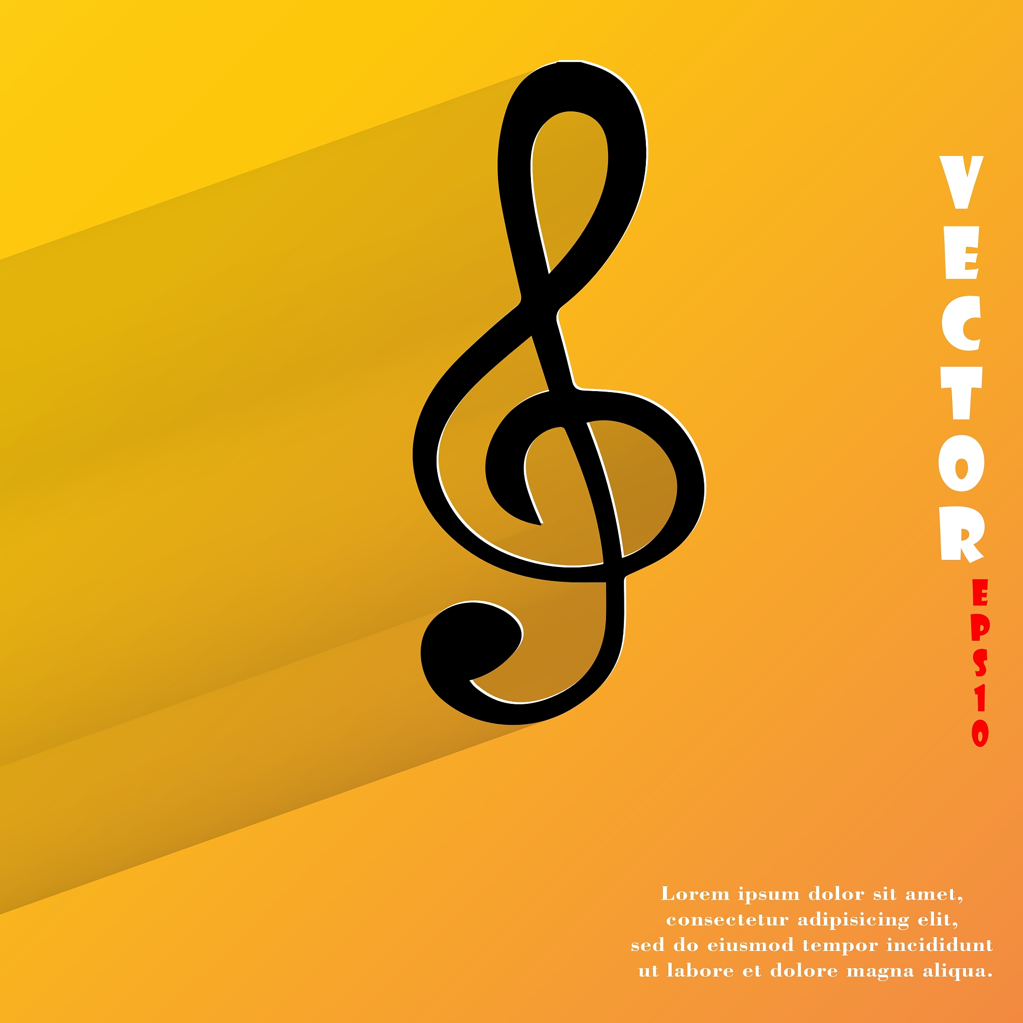 music elements notes web icon flat design