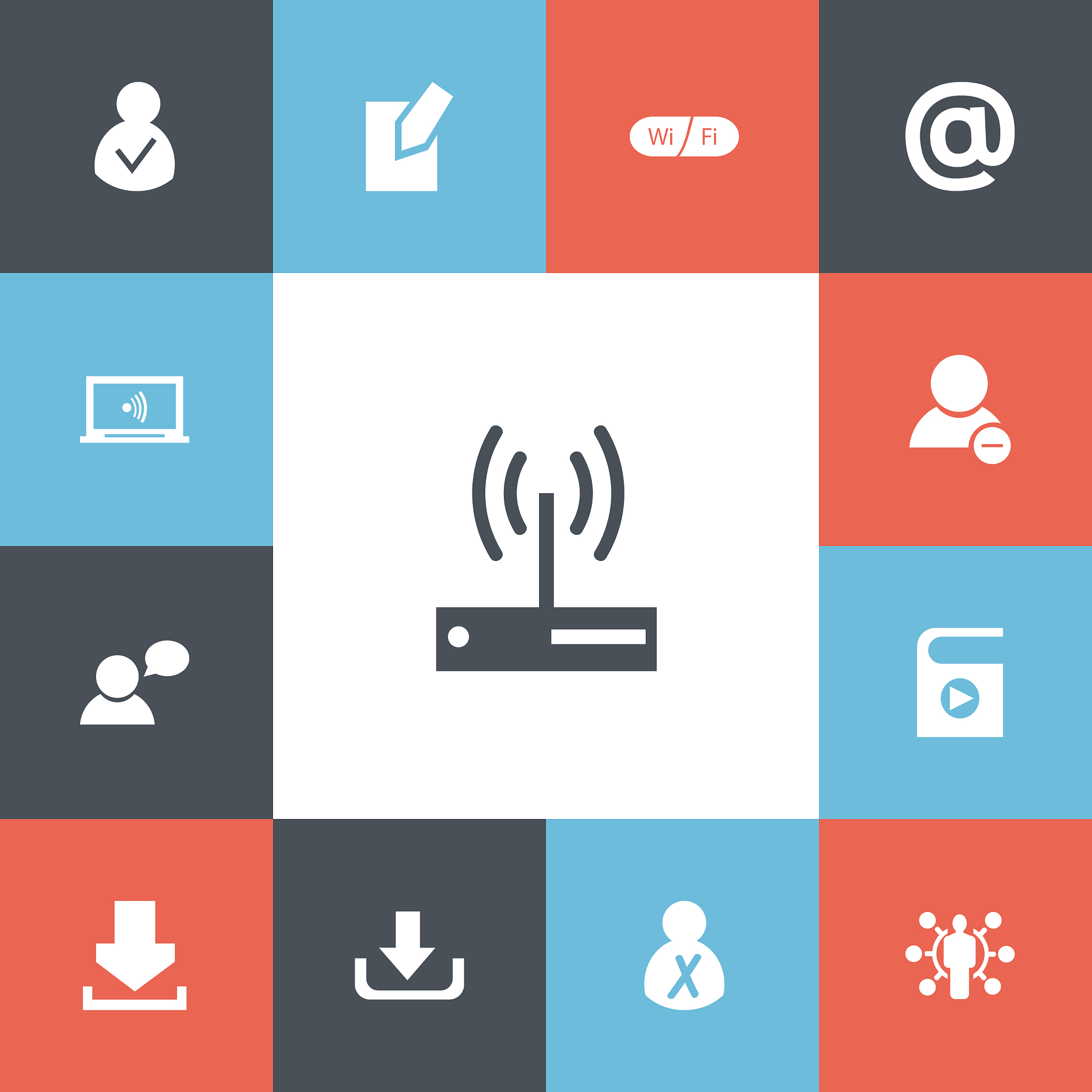 set of 13 editable internet icons includes