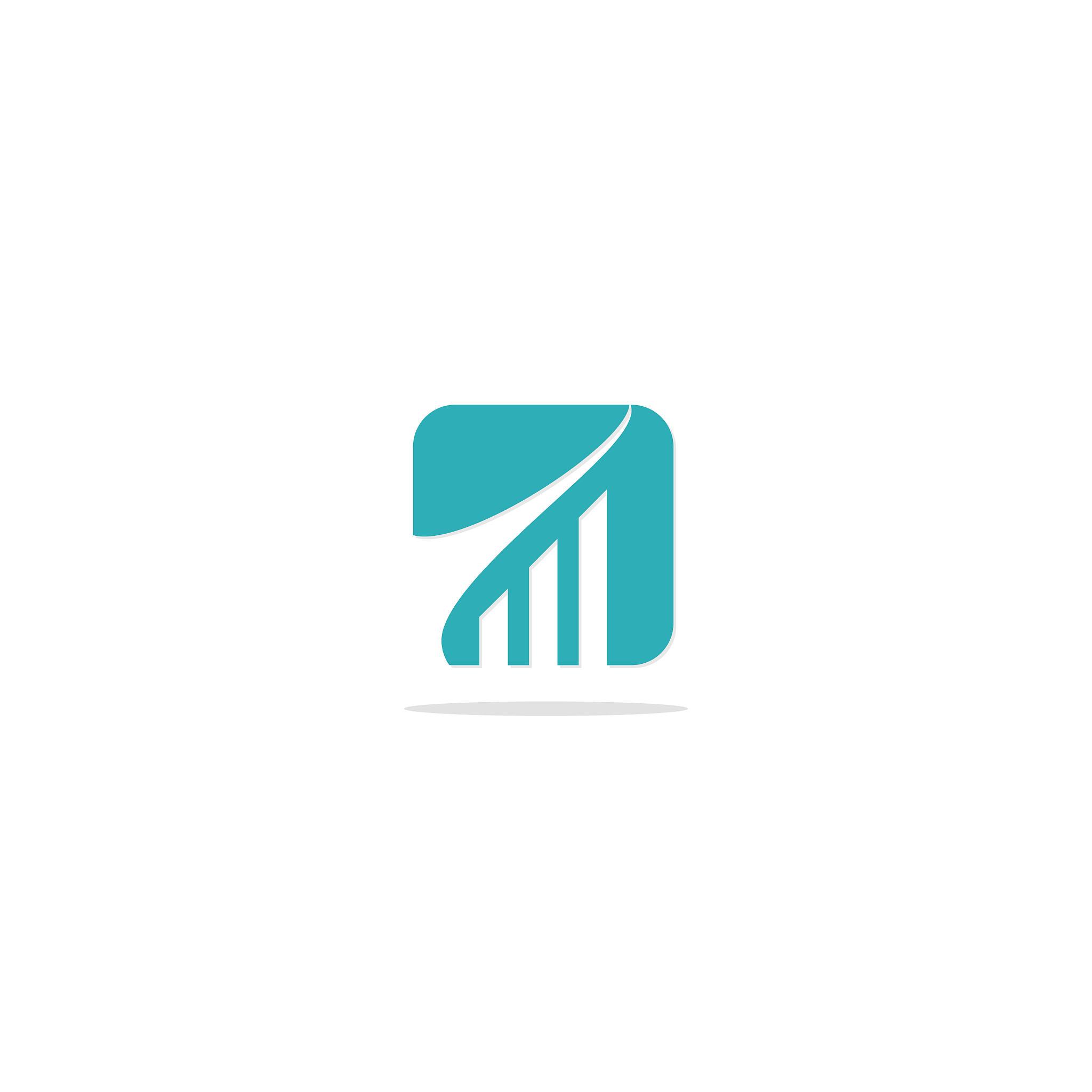 square business chart progress logo