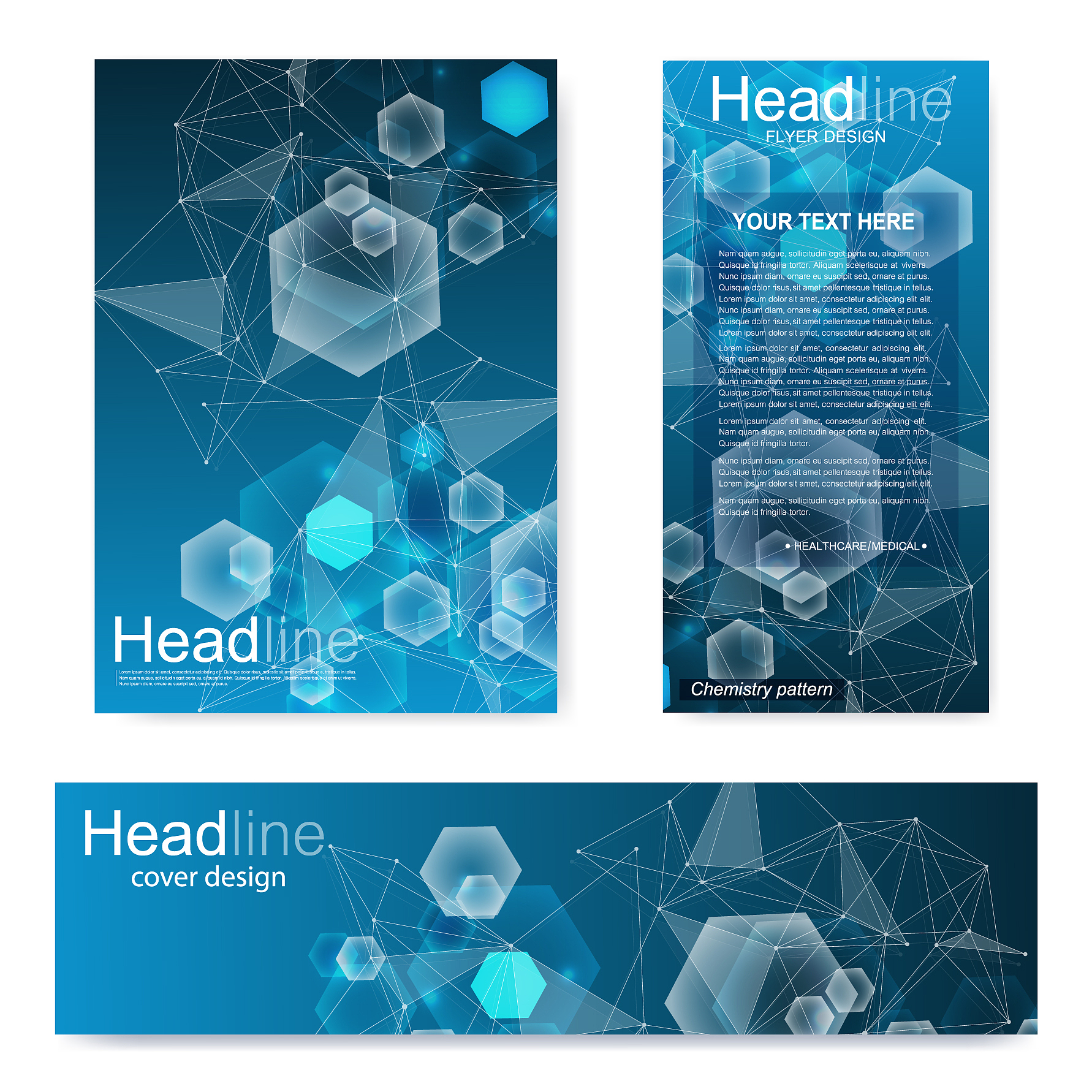 set flyer brochure size a4 templatebanner