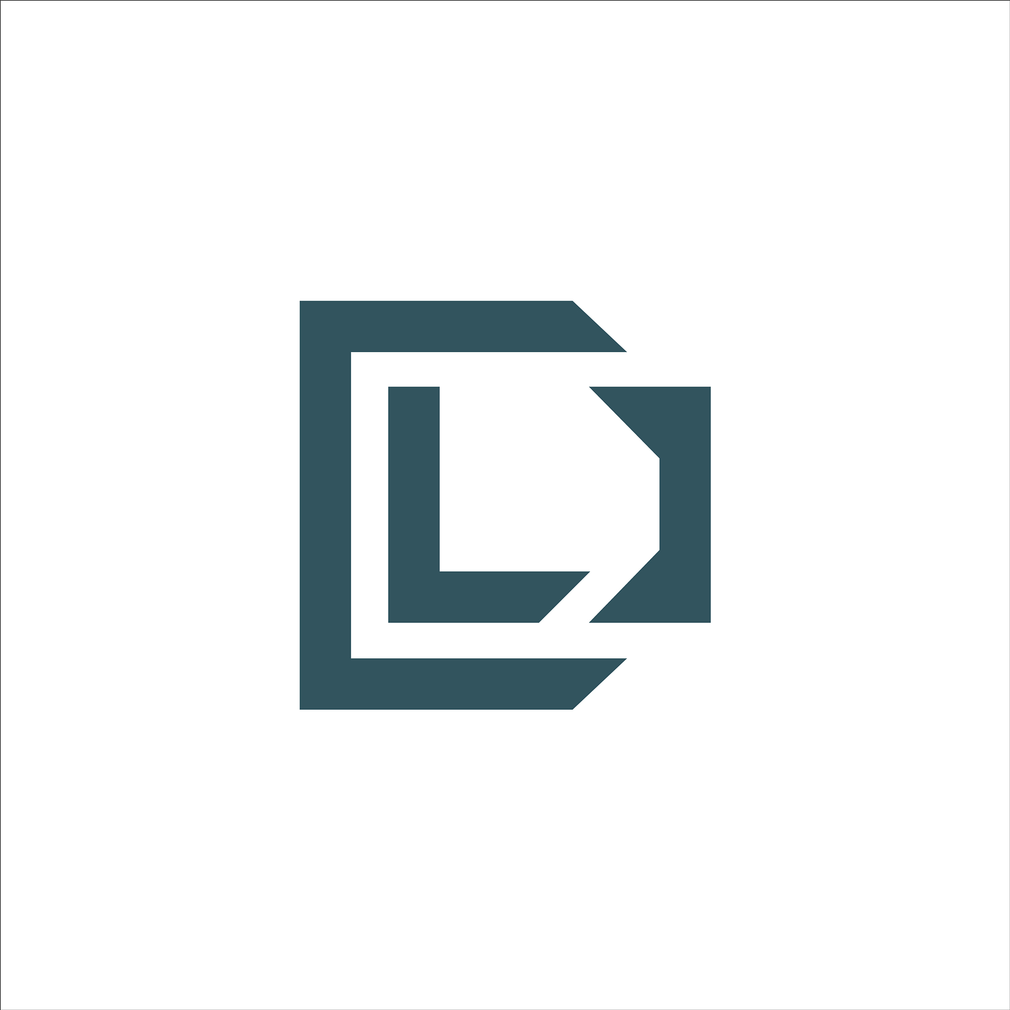 initial letter dl logo template design