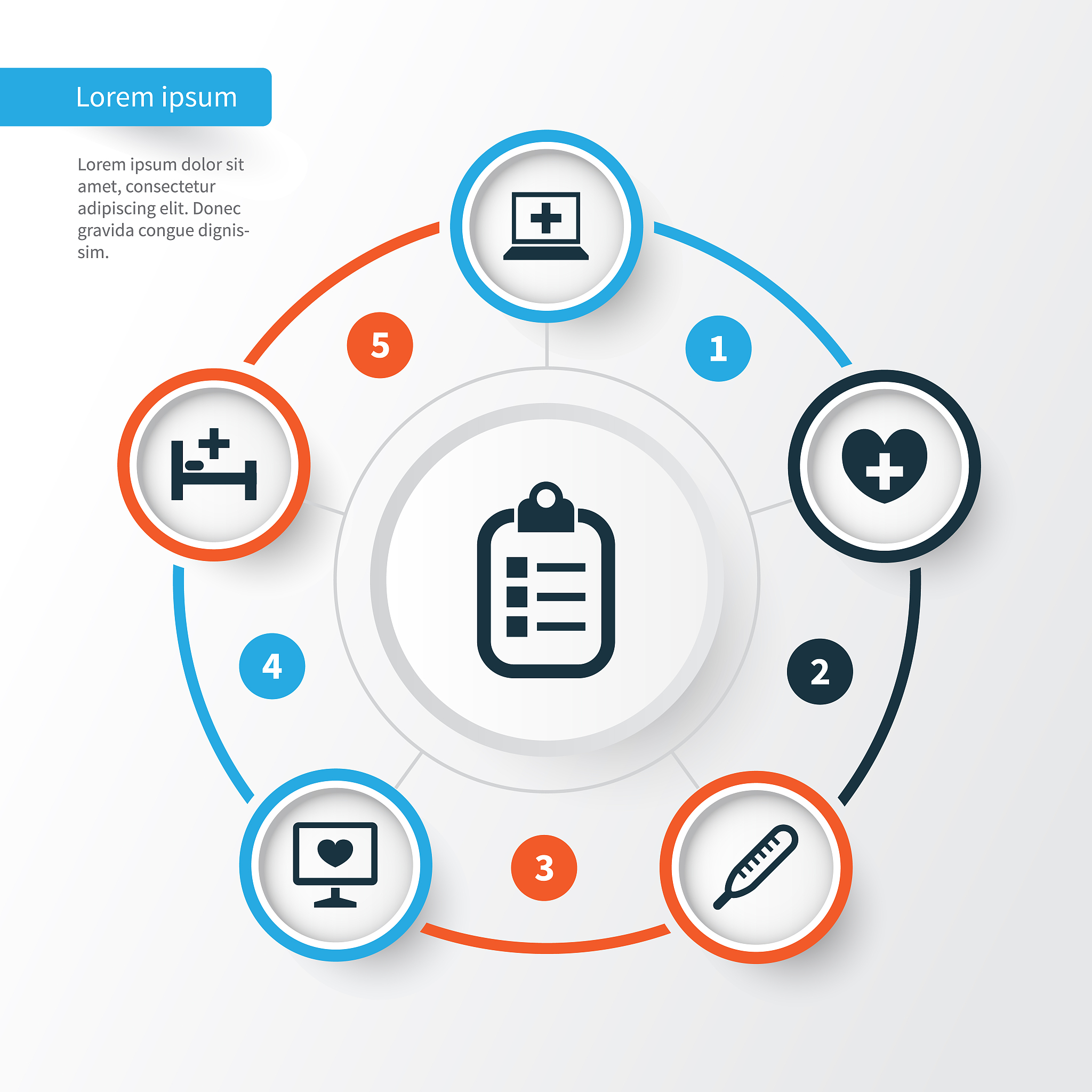 antibiotic icons set collection of diagnosis