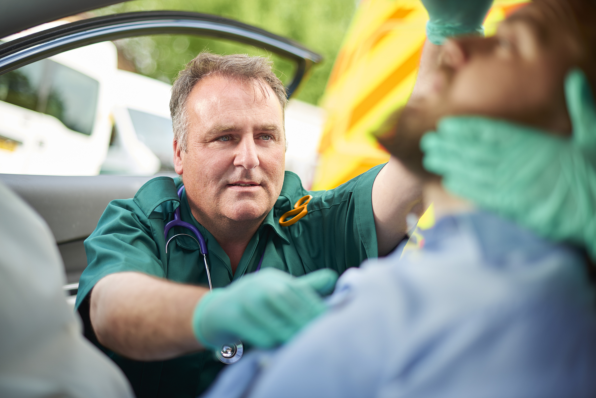 car crash medical attention