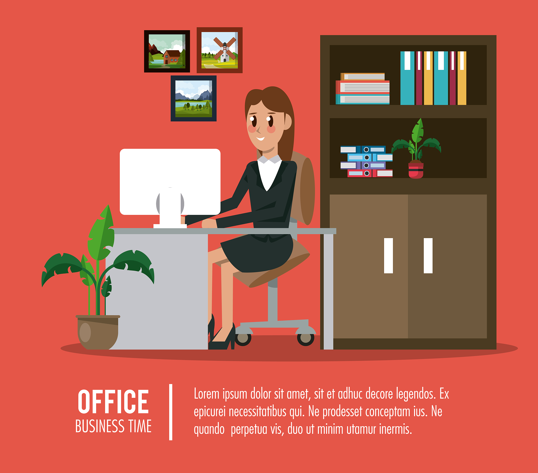 business workers in office