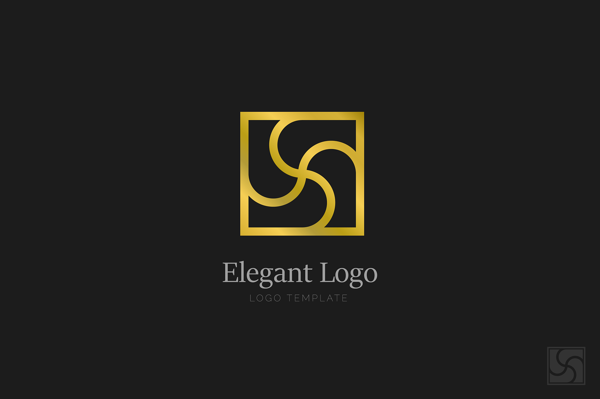 minimalistic elegant logo luxury emblem template