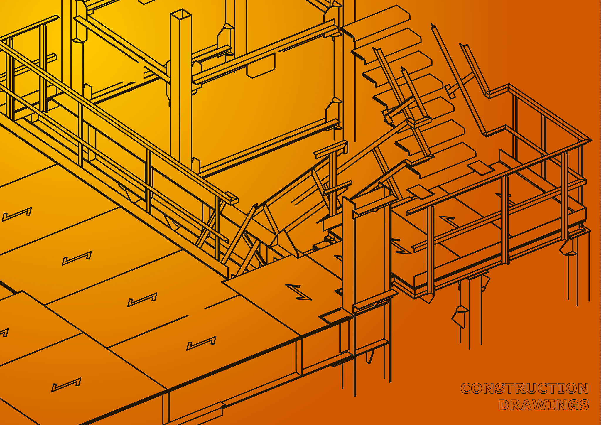 building. metal construction
