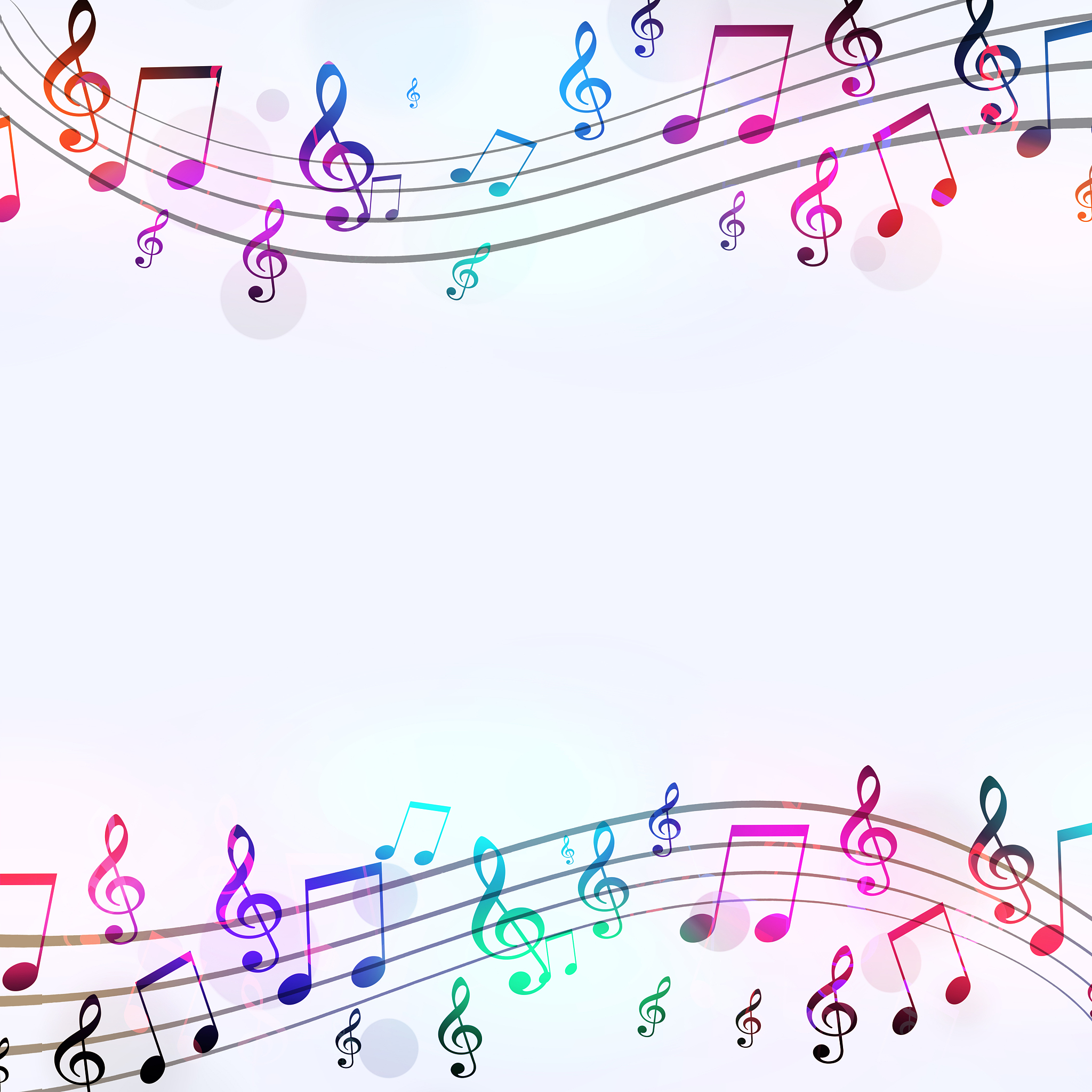 music notes cool poster