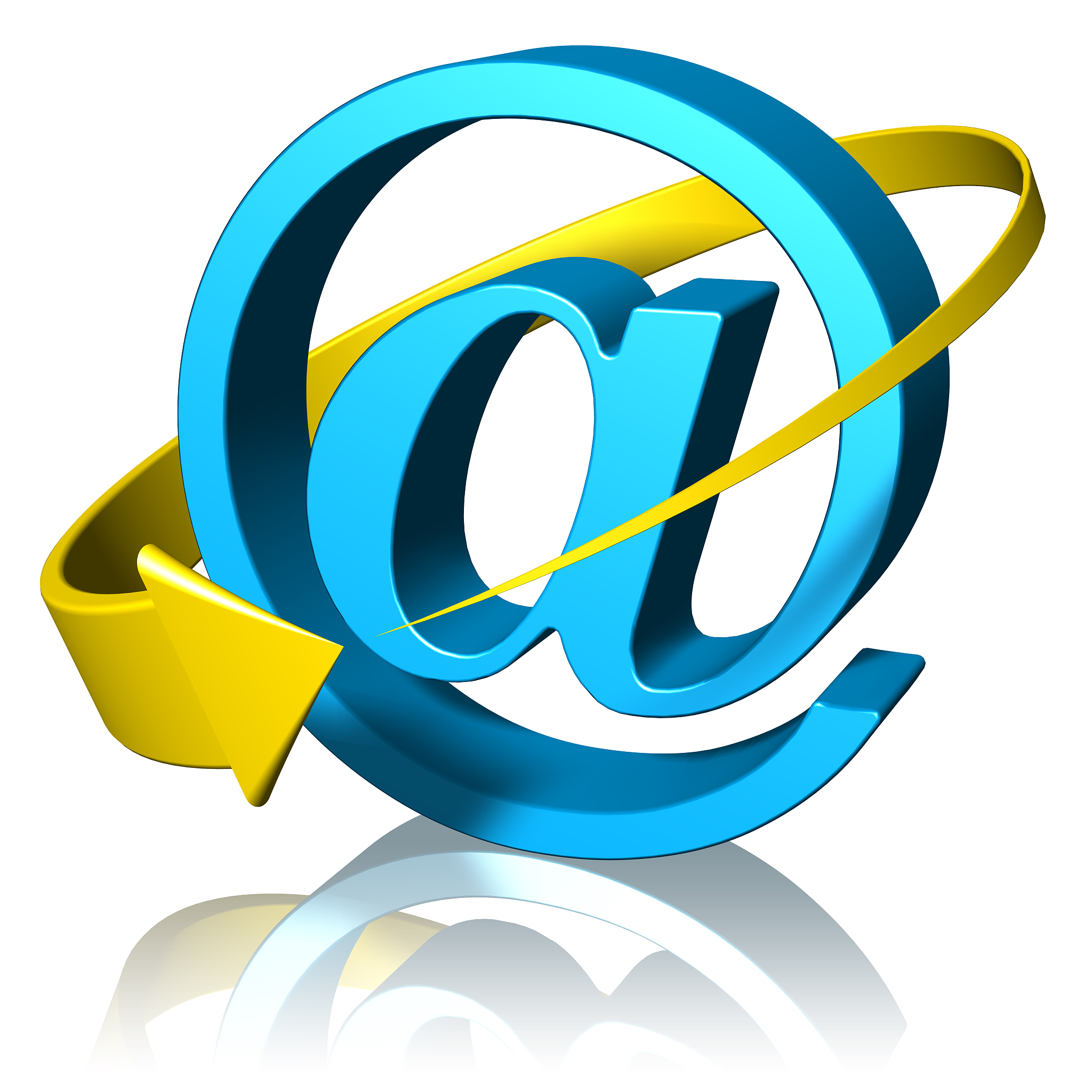 quick link email around the world - 3d illustration