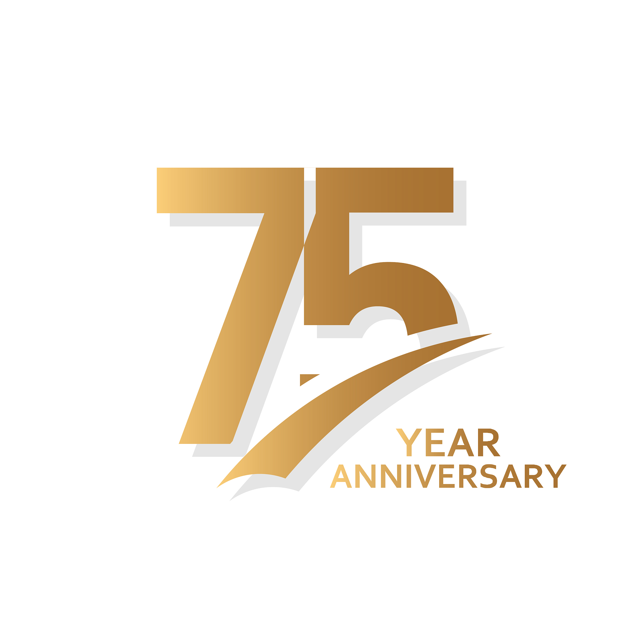 75 year anniversary template design