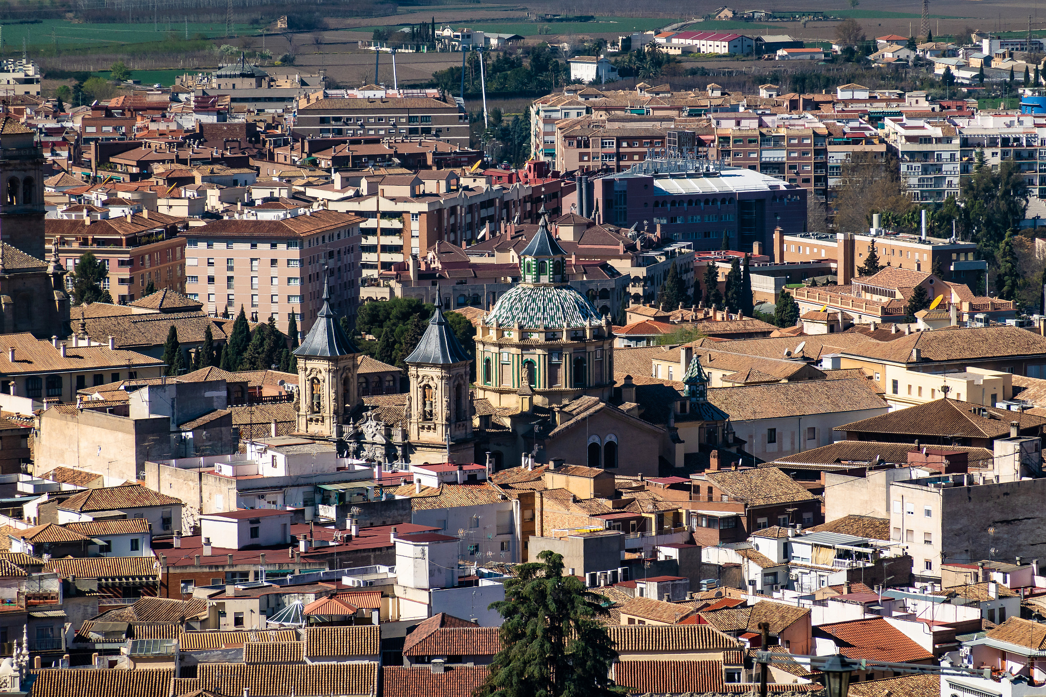 cityscape view of granada in andalusia, spain