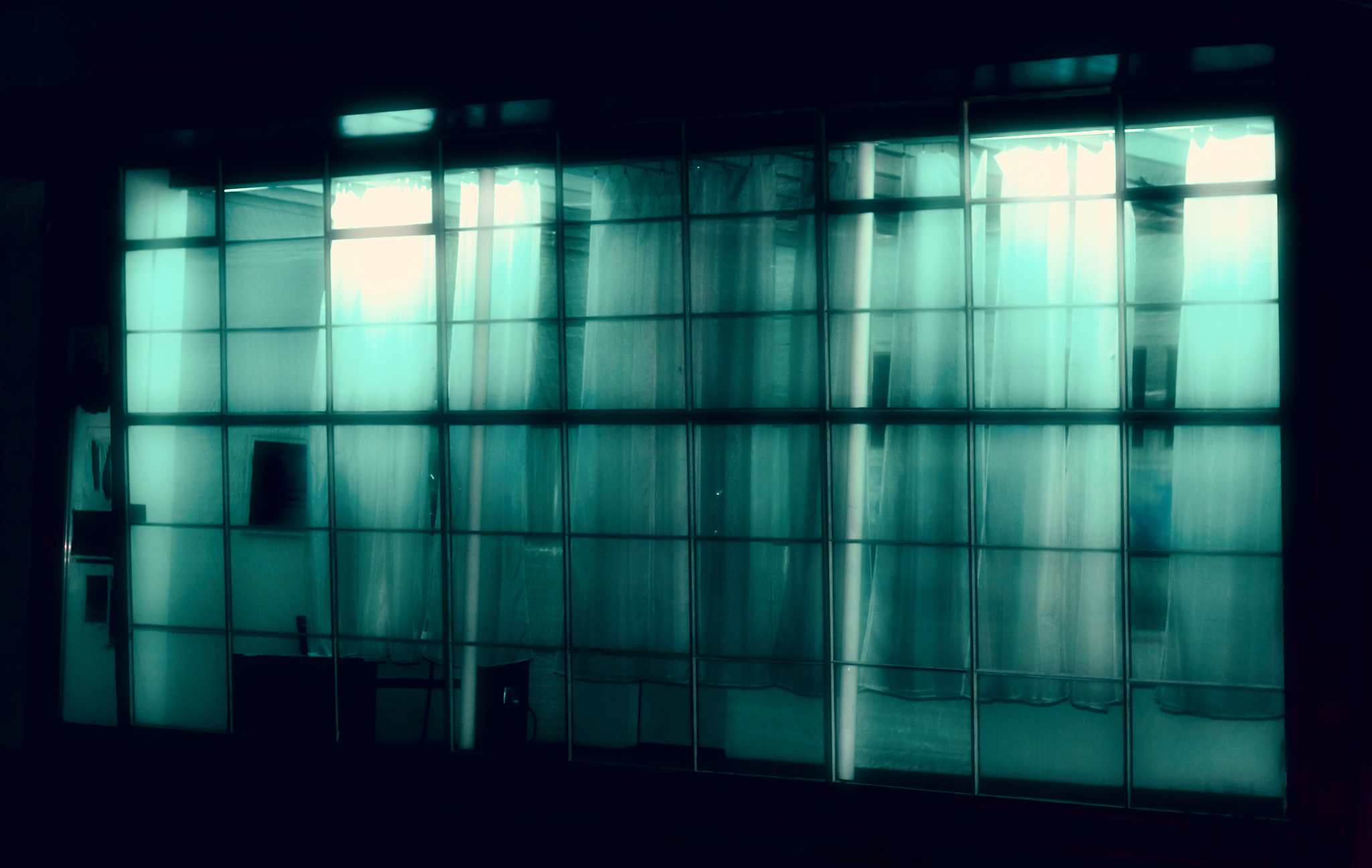 scary window at night