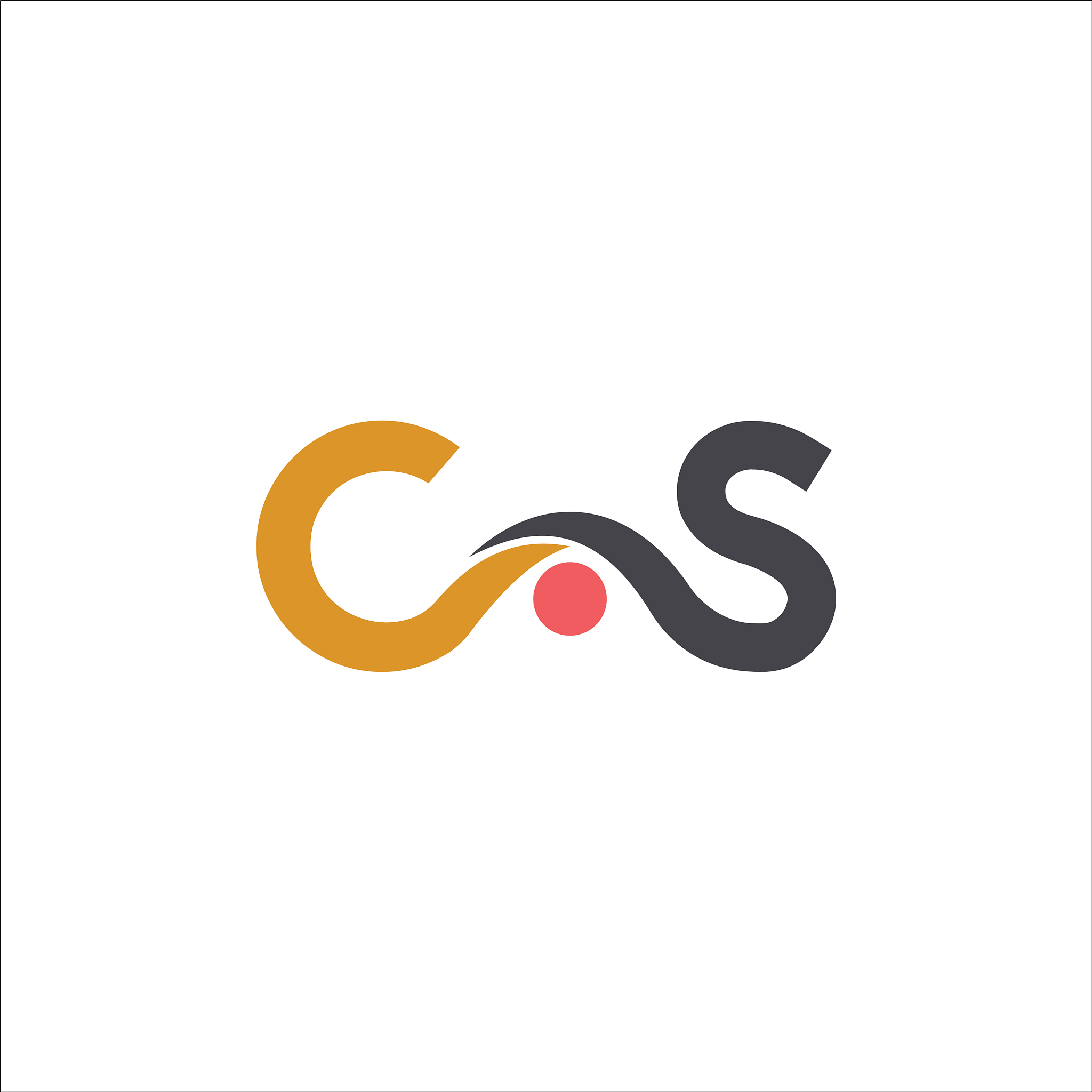 cs and sc creative initial based letter