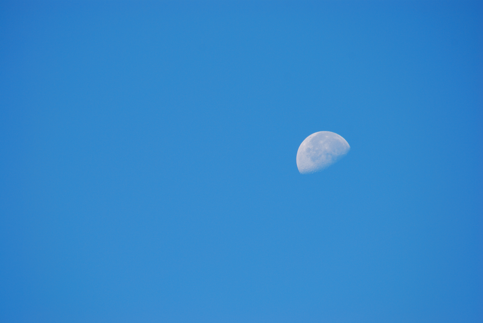 moon - in daytime