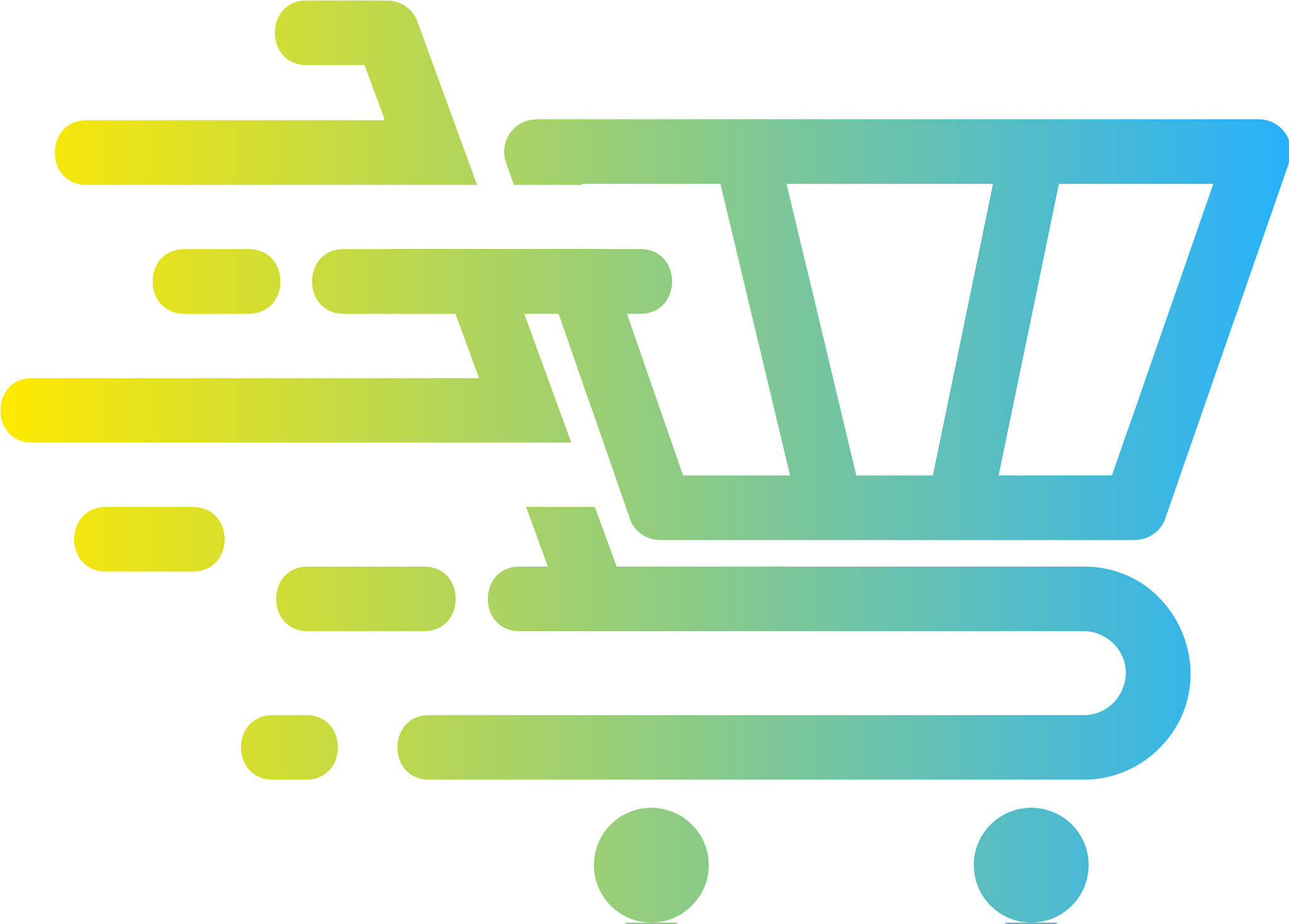 fast shopping logo icon design