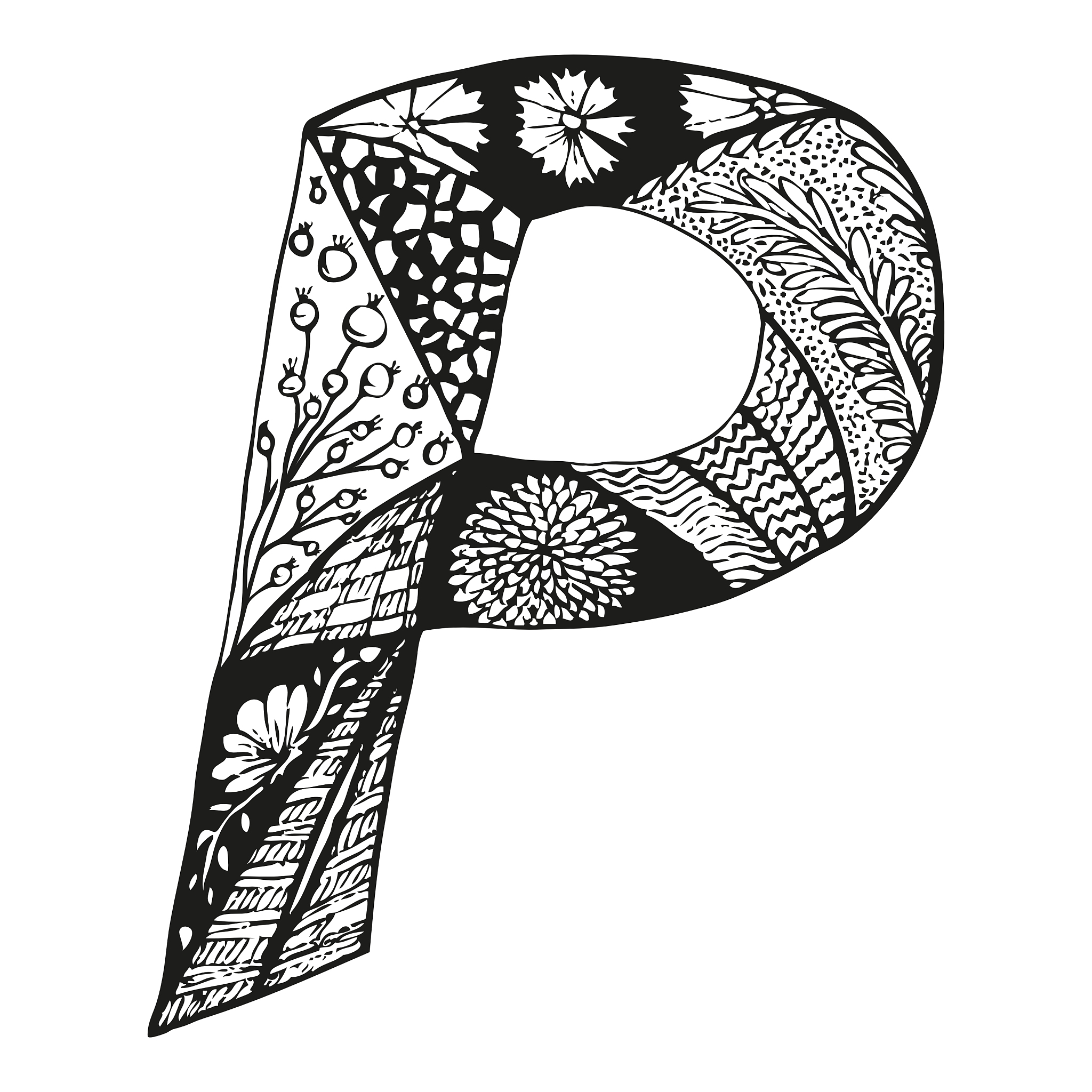 字母,印有花压字品牌,性格,乱画,英文字母<strong>p</strong>,华丽的,文字,字母表次序