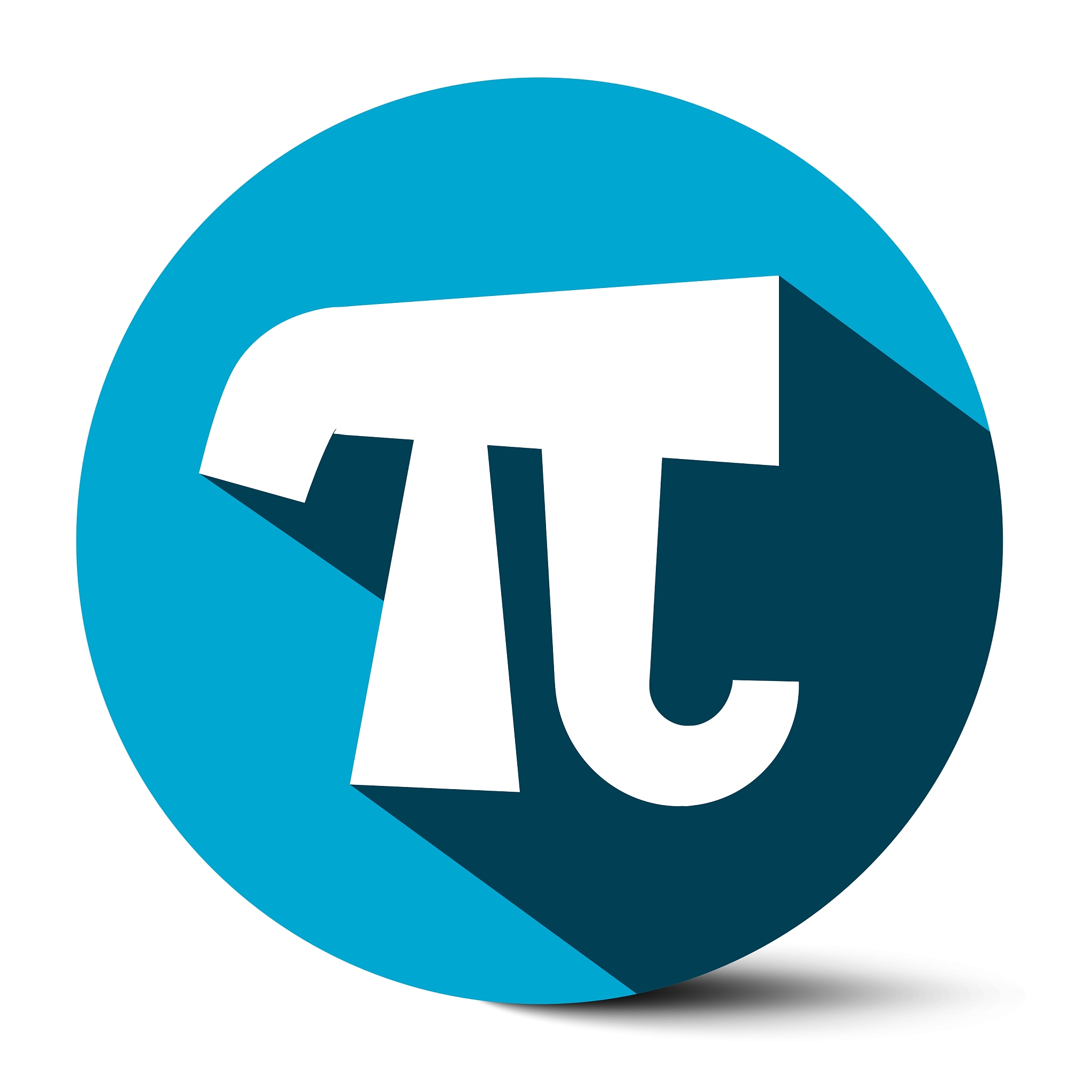 pi symbol - 314 - 314159 ludolf flat design number
