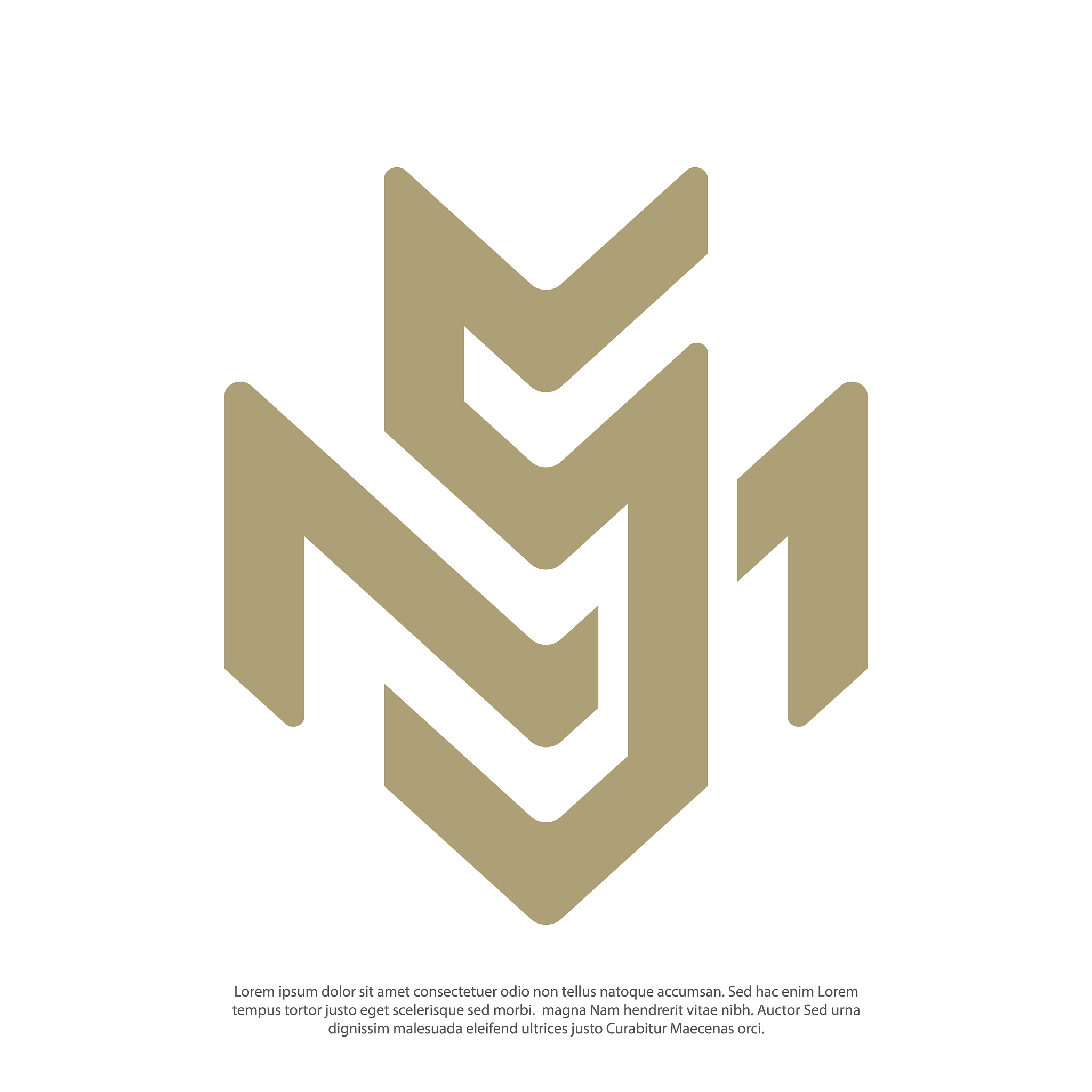 monogram m and s logo minimalist