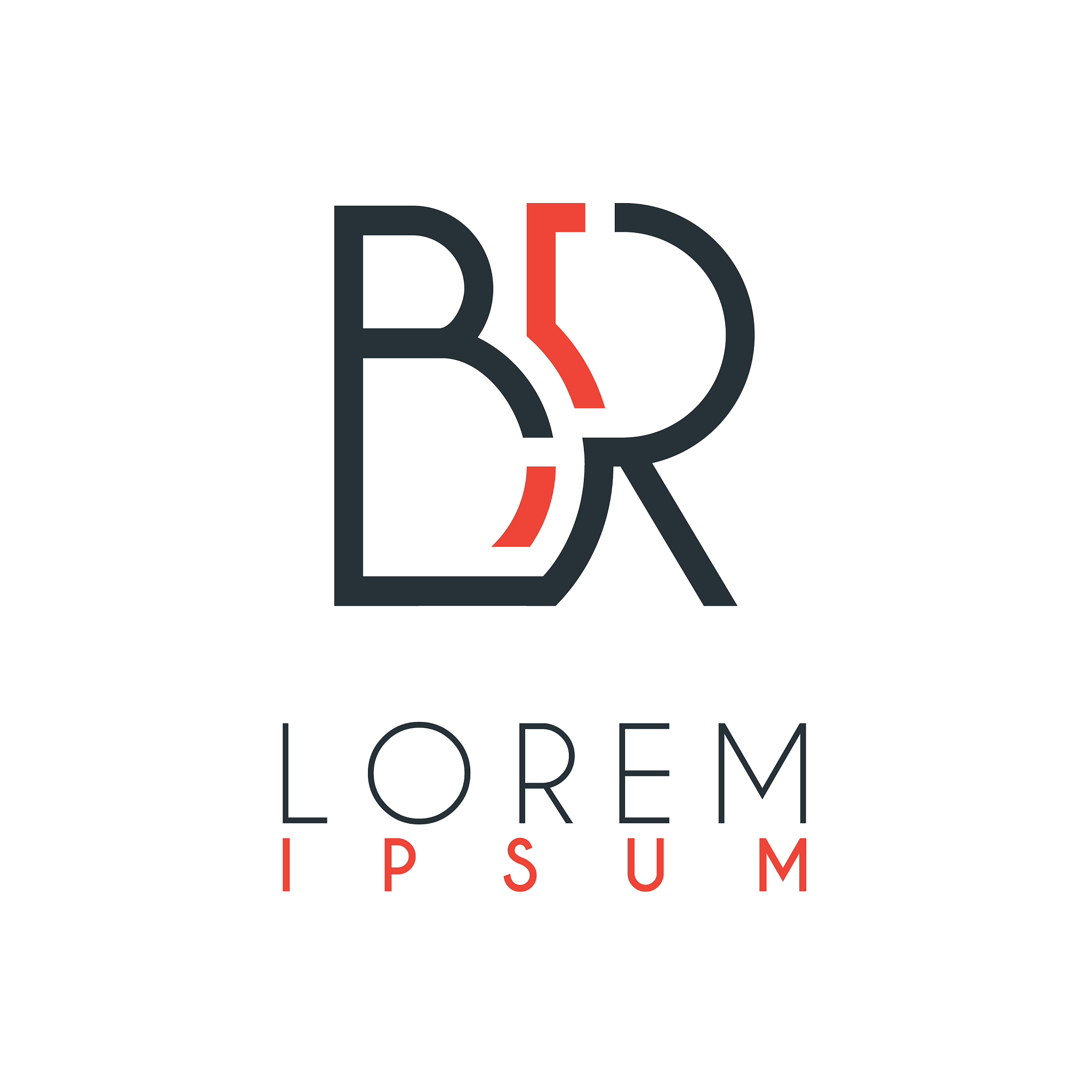 the logo between letter b and letter r or br