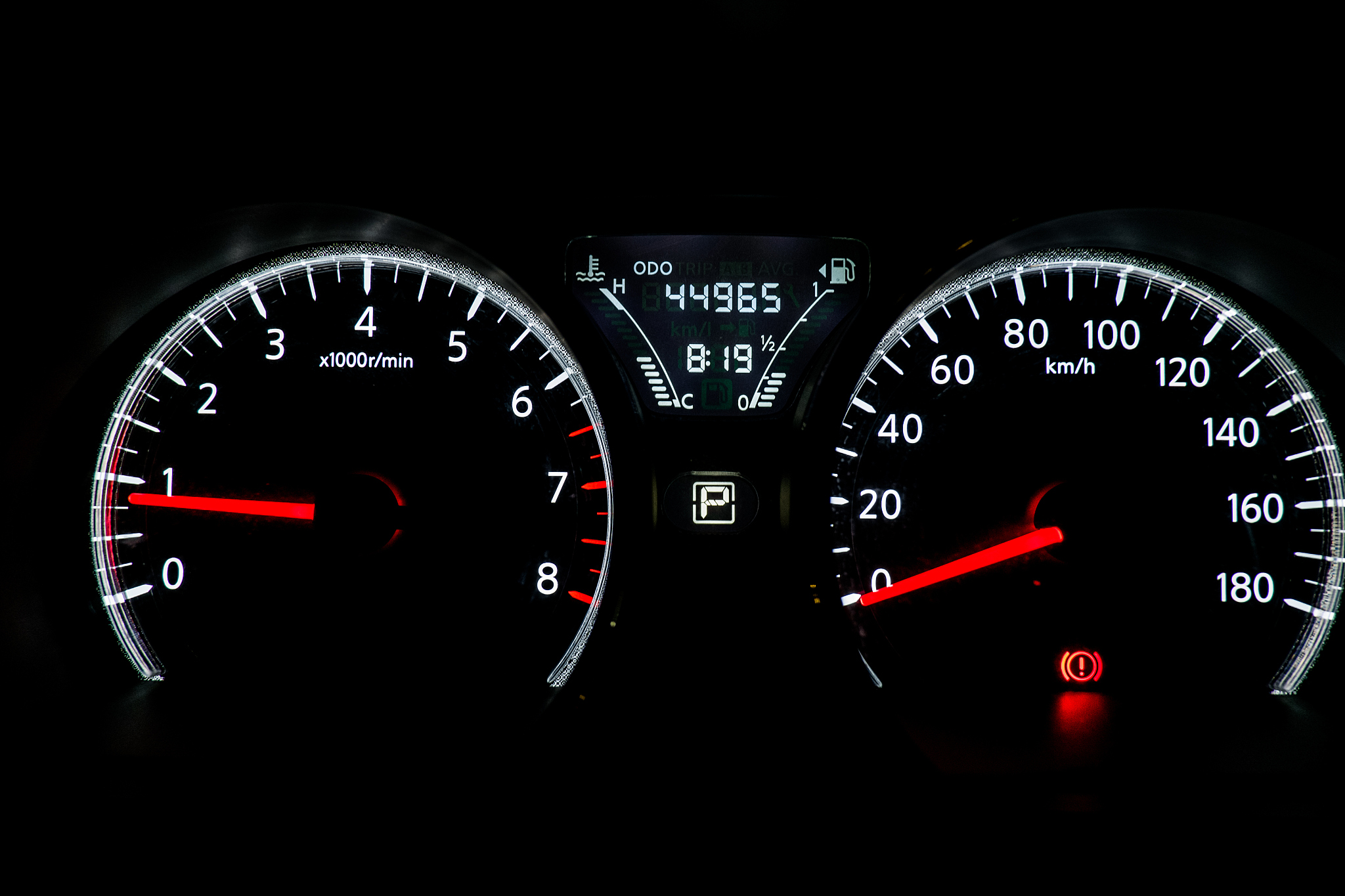 car instrument panel night light
