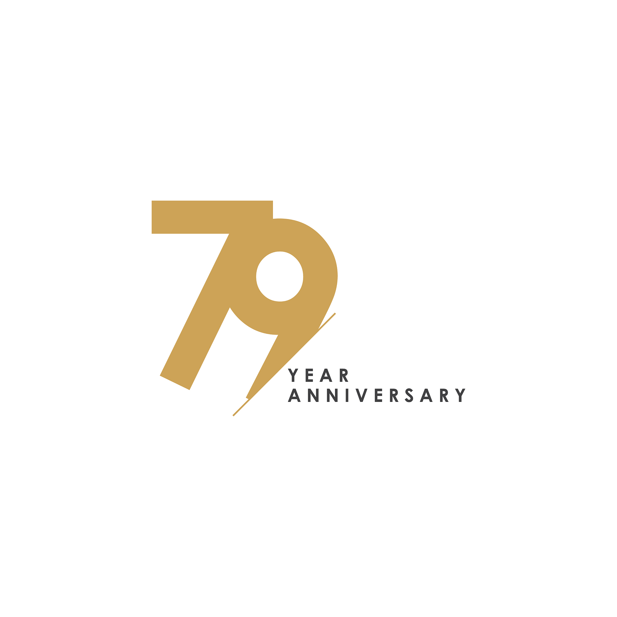 79 year anniversary template design