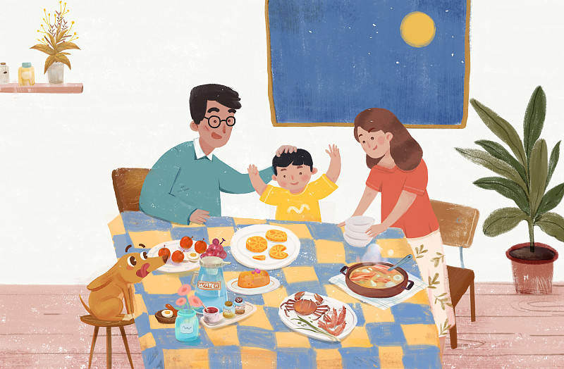 中秋节思念家人：100字作文，寄托远方祝福