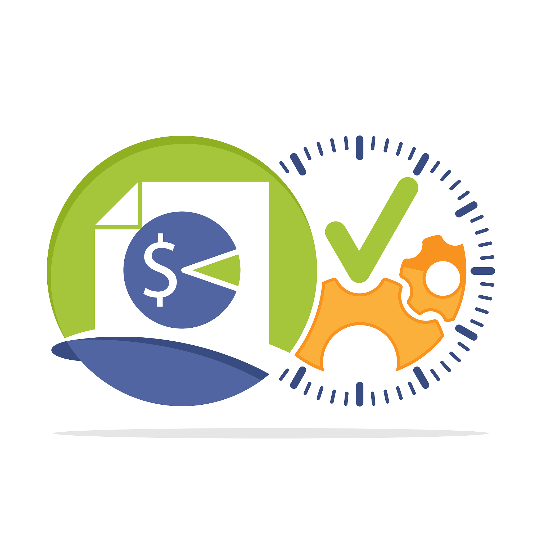 illustrated icon with the concept of timely tax management