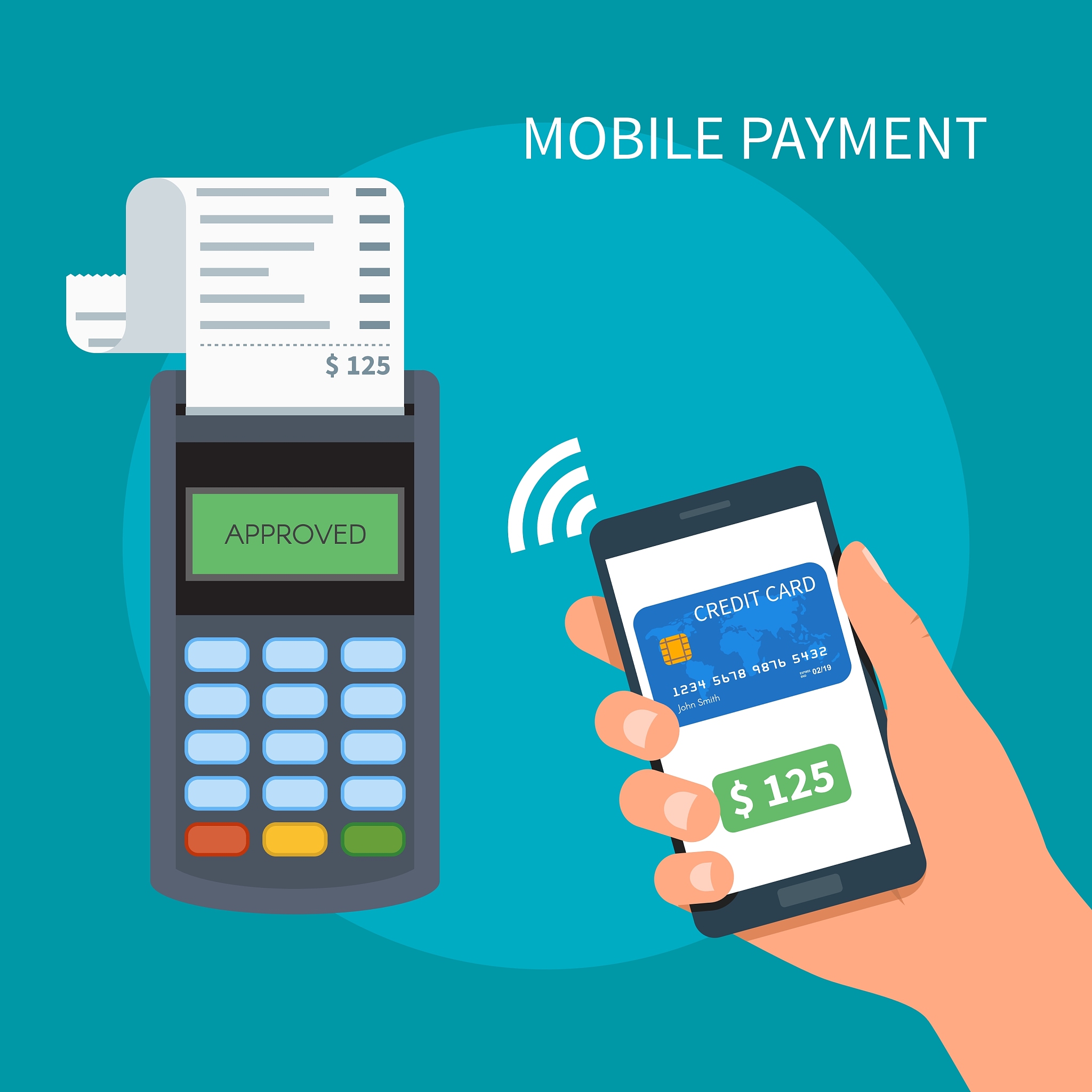 mobile payments with smartphone payment terminal