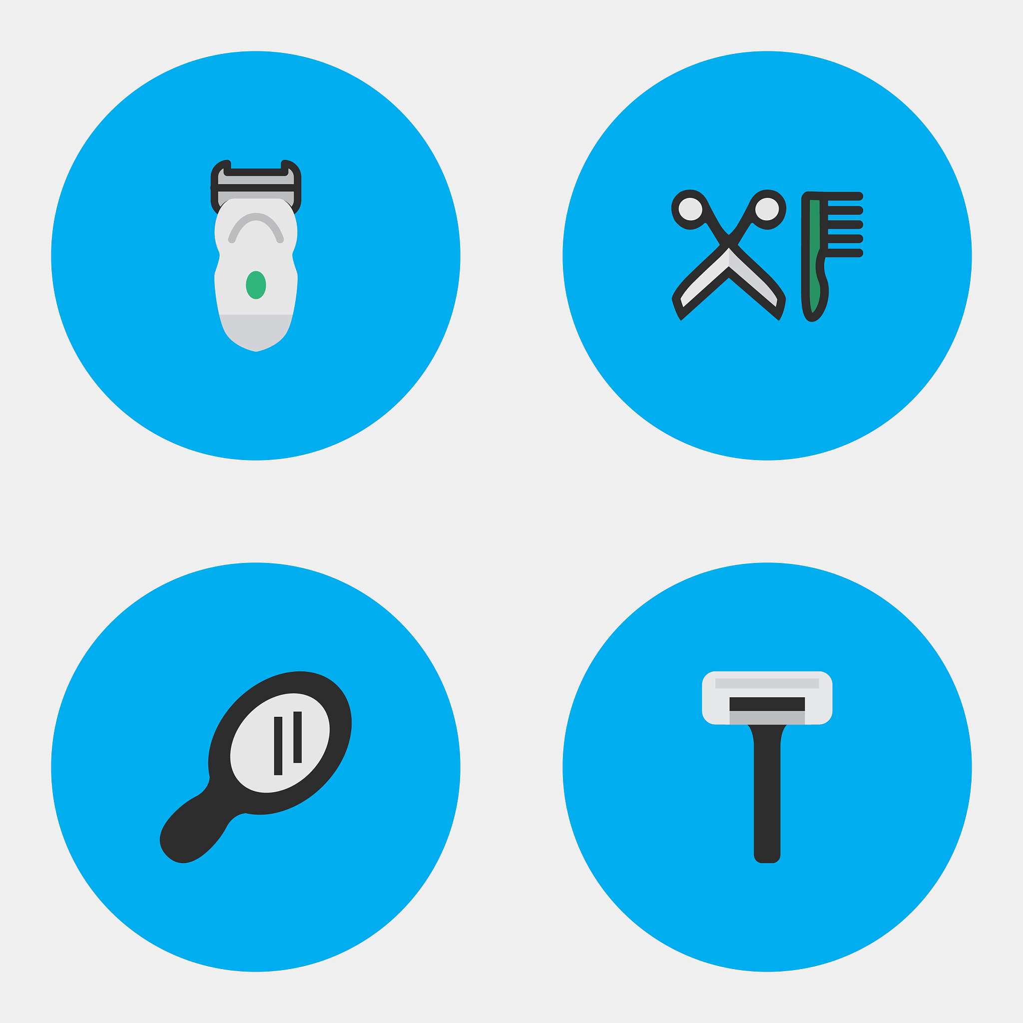 set of simple shop icons