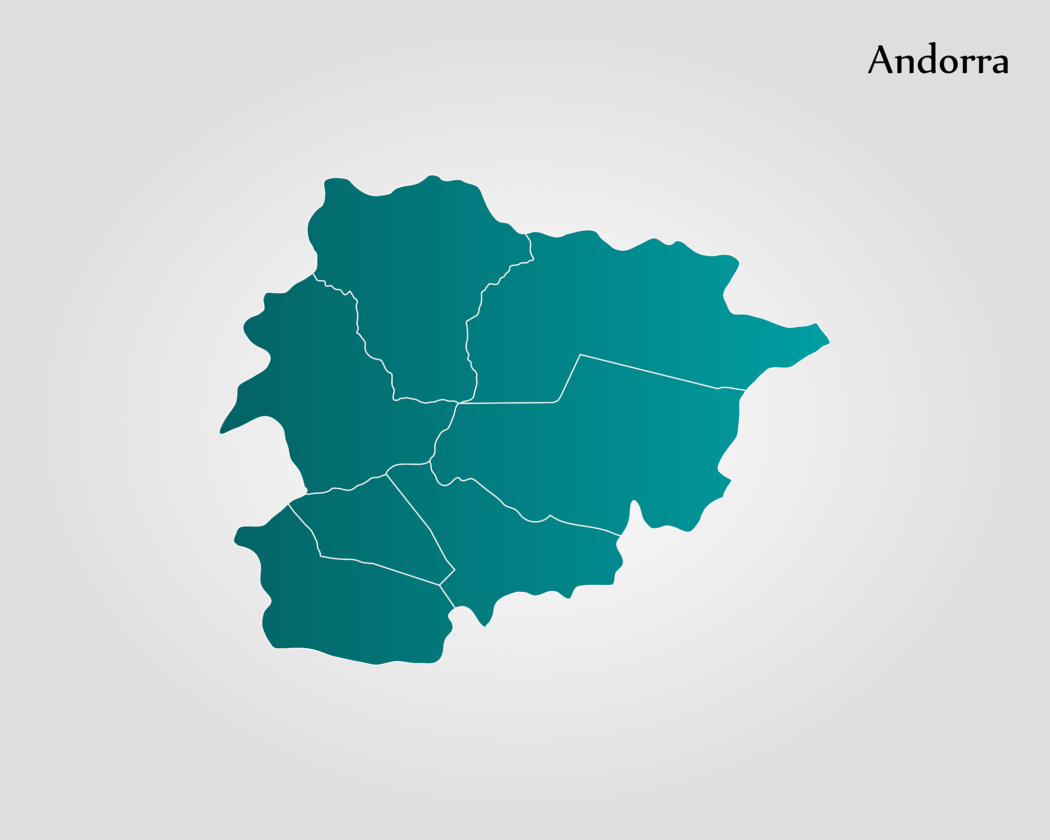 map of andorra