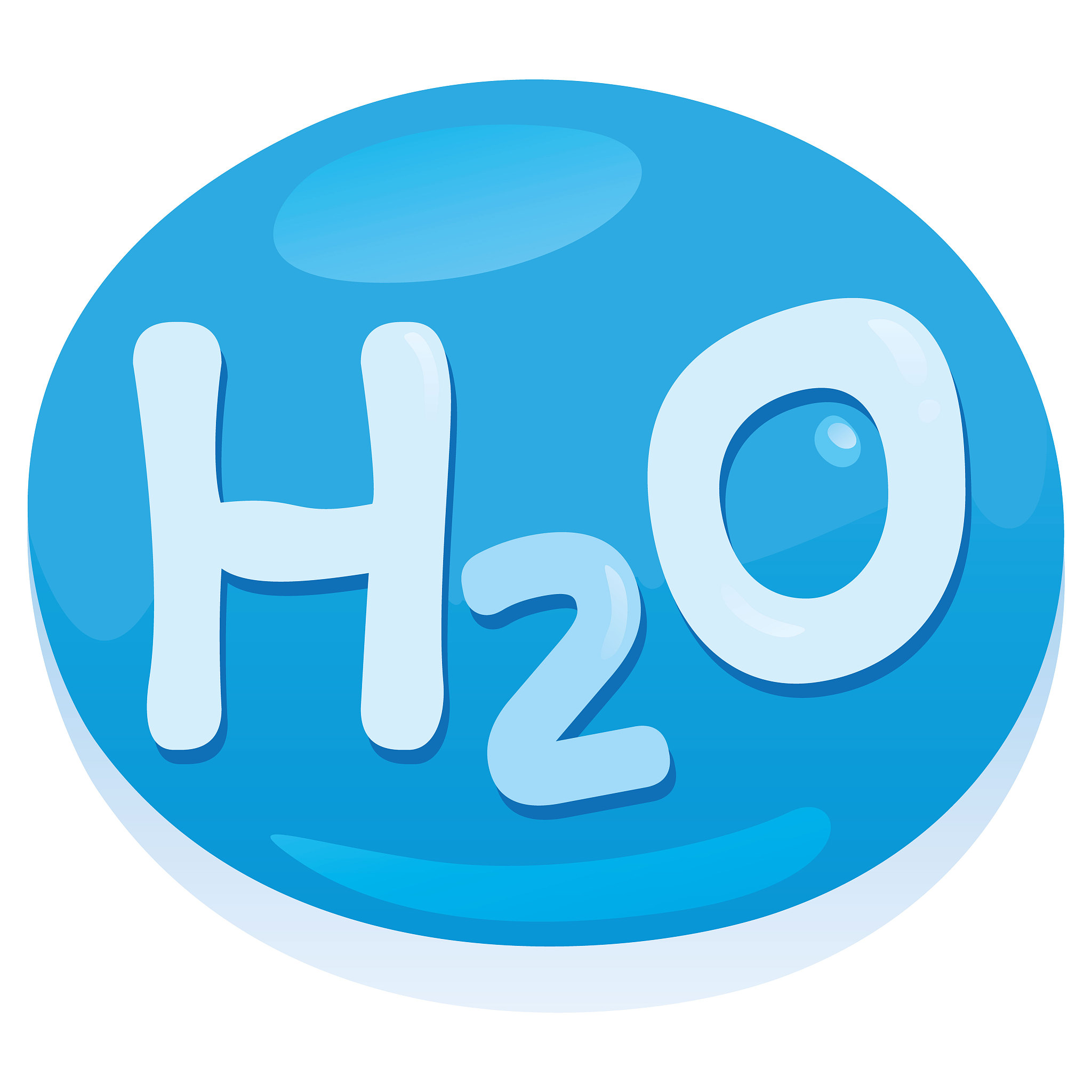 icon, logo, conceptual letter h, number 2 and letter o. formula 