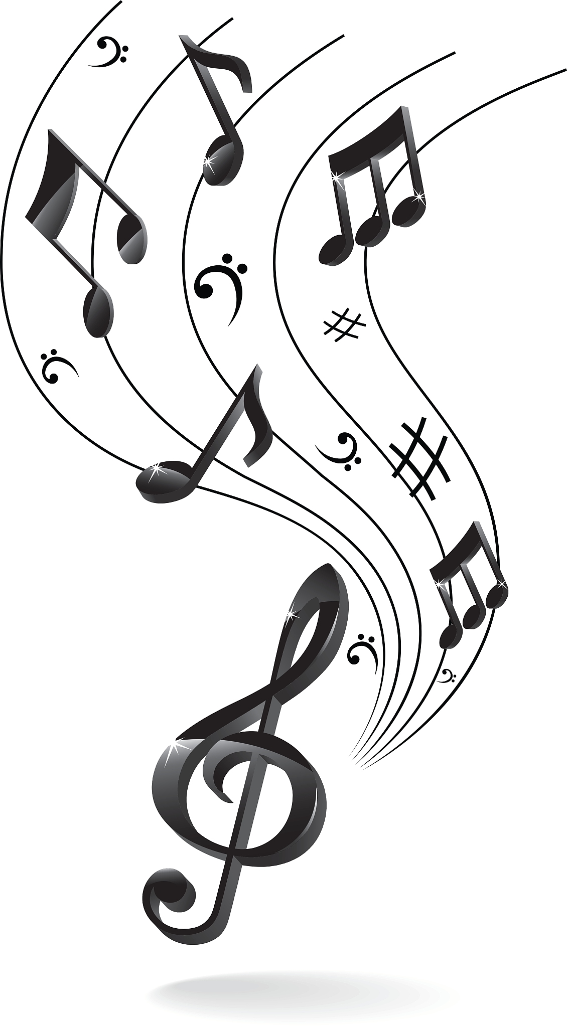 background with music note
