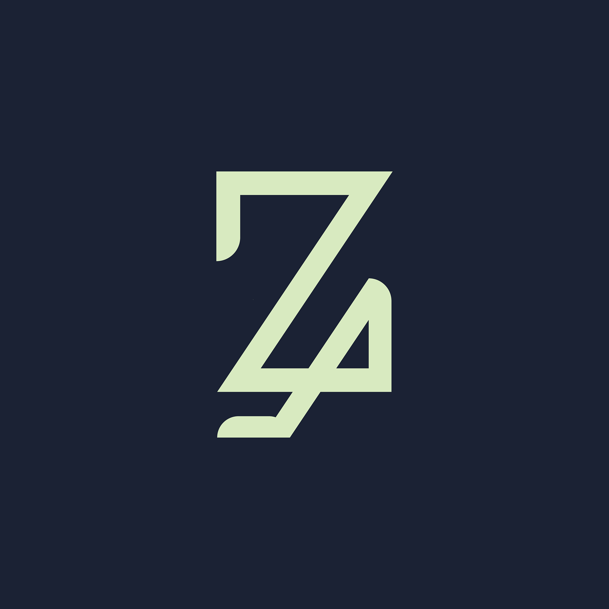 initial letter z or zz logo design template