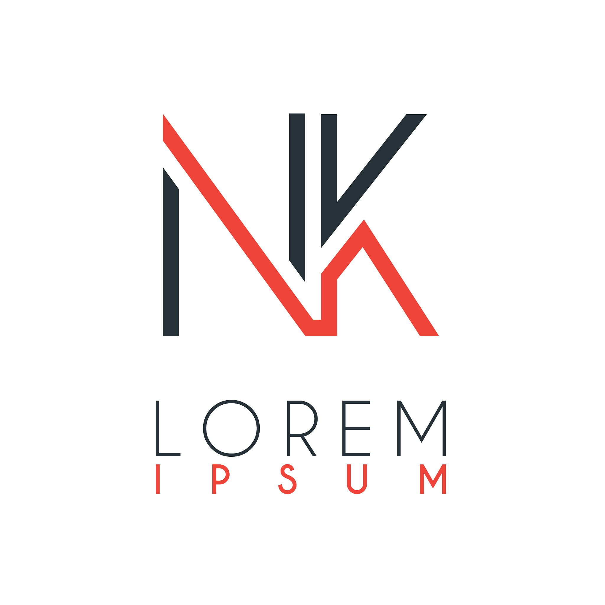 the logo between letter n and letter k or nk